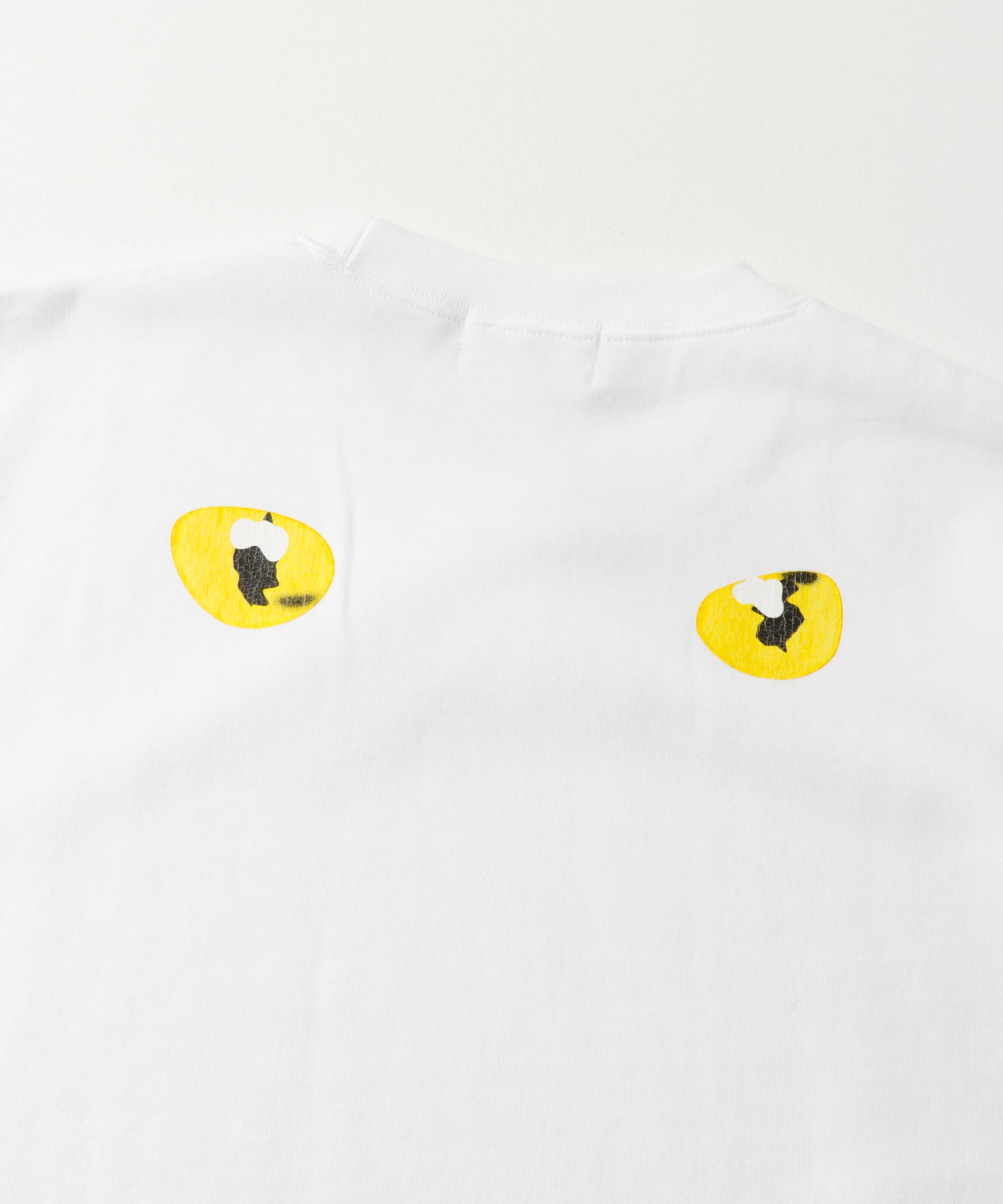77circa　cats eye print sweat white1 L