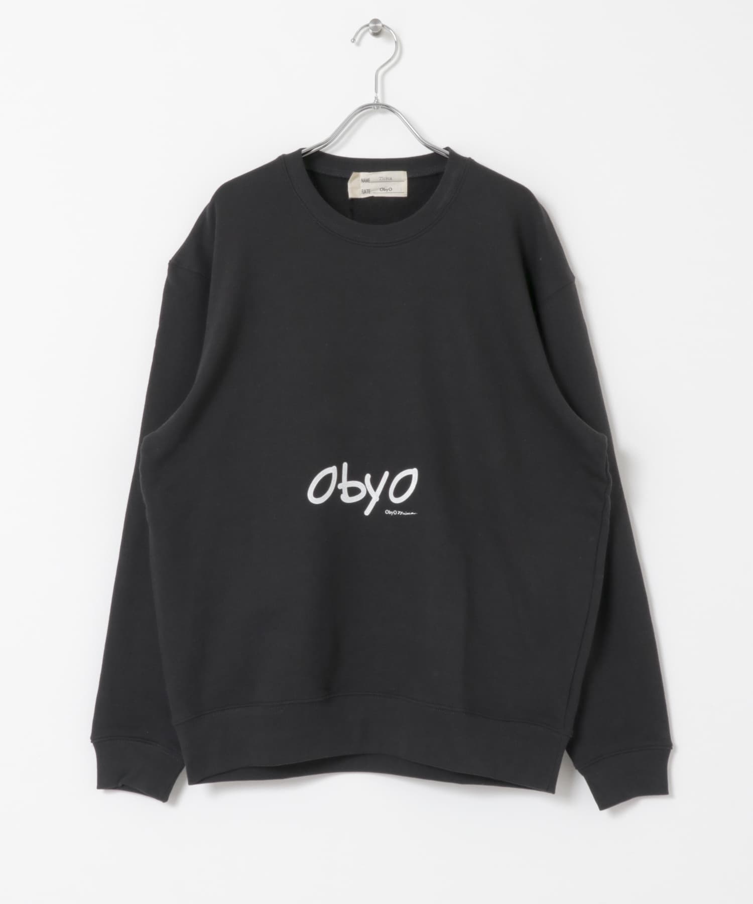 77circa　cats eye print sweat black1 L