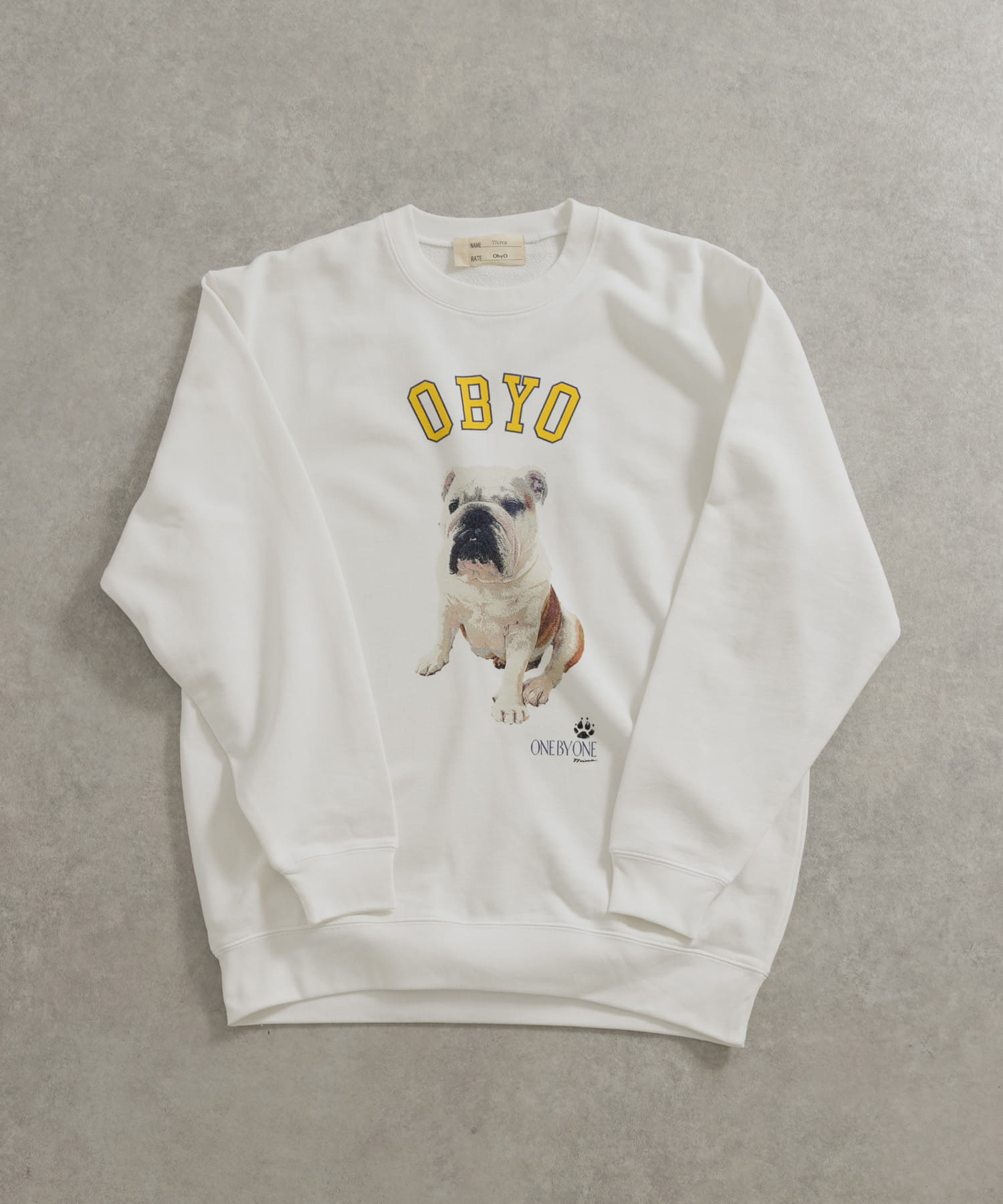 77circa　o by o-college sweat