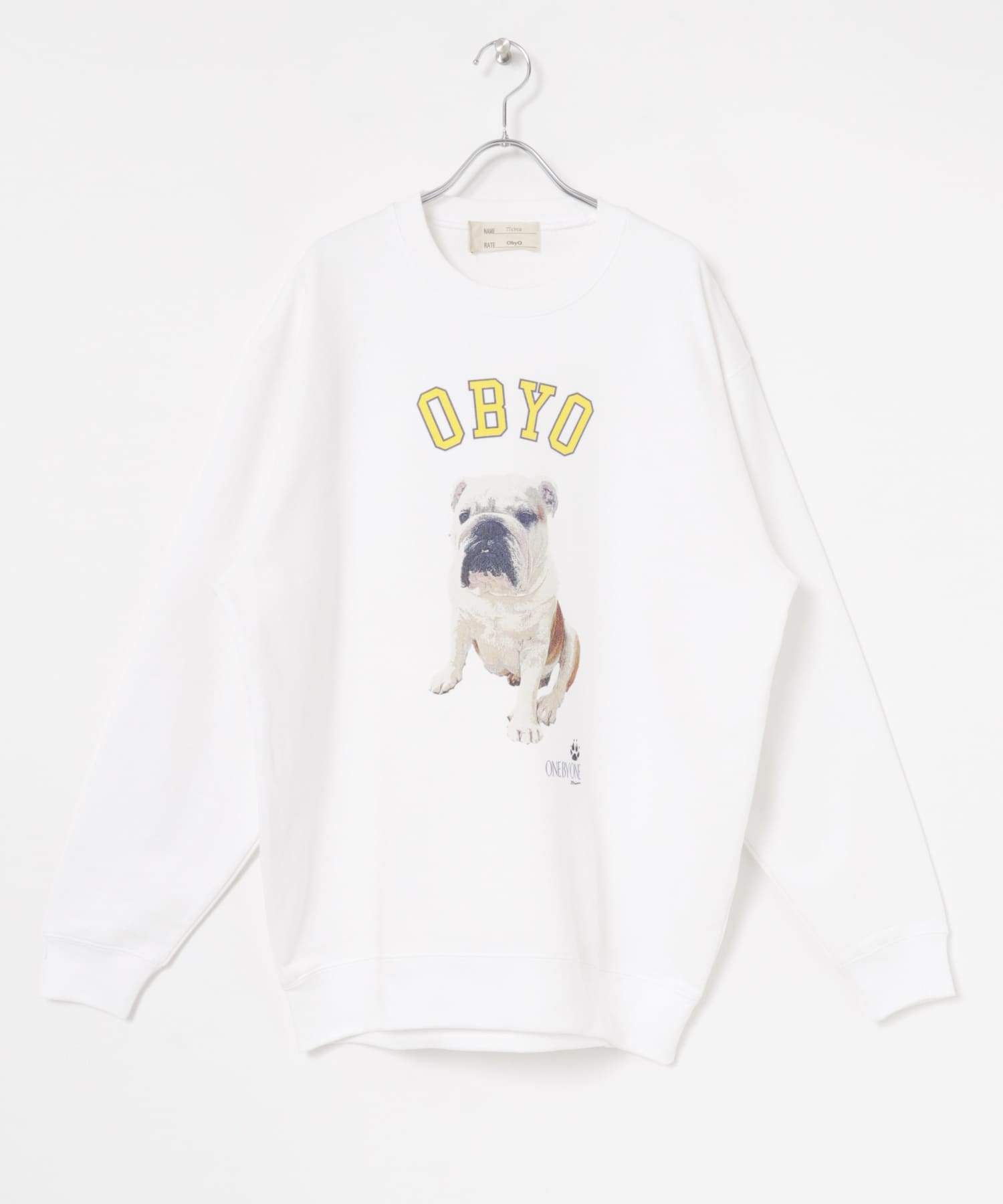 77circa　o by o-college sweat white4 M