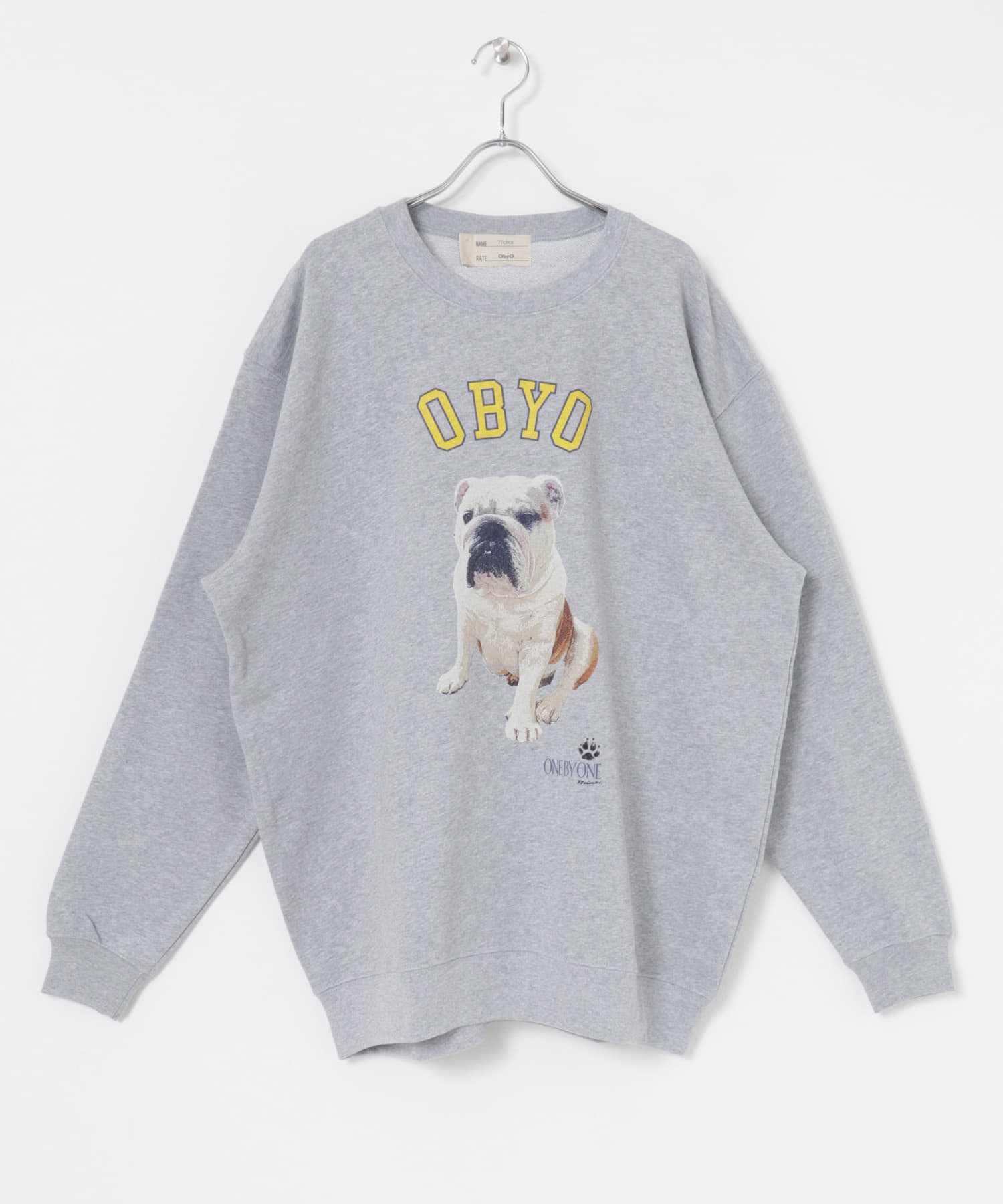 77circa　o by o-college sweat gray4 M