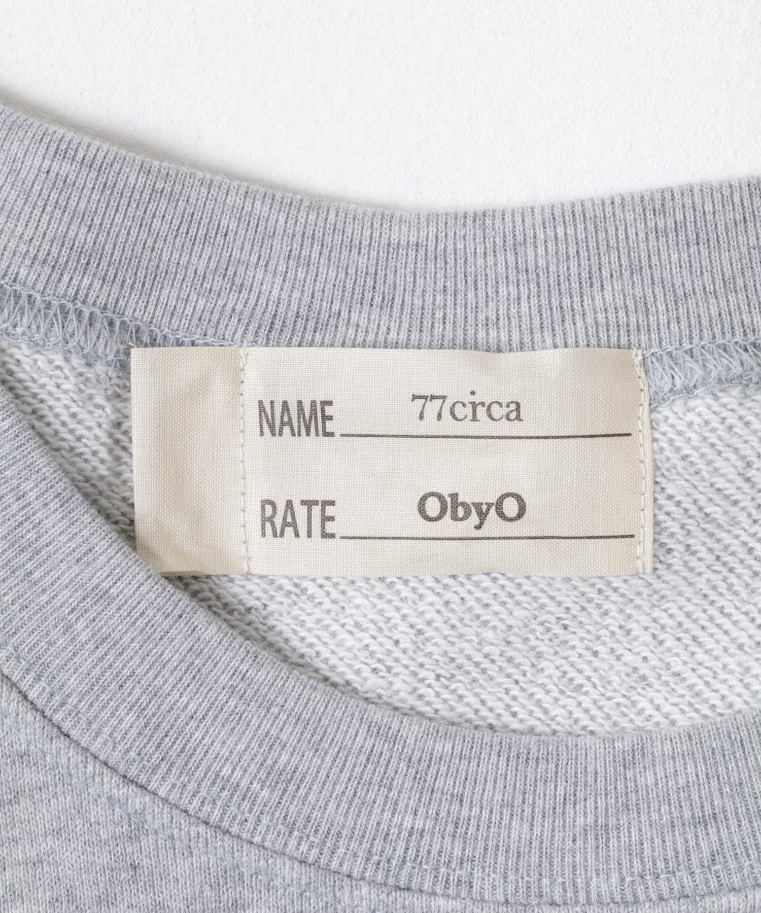 77circa　o by o-college sweat gray4 M