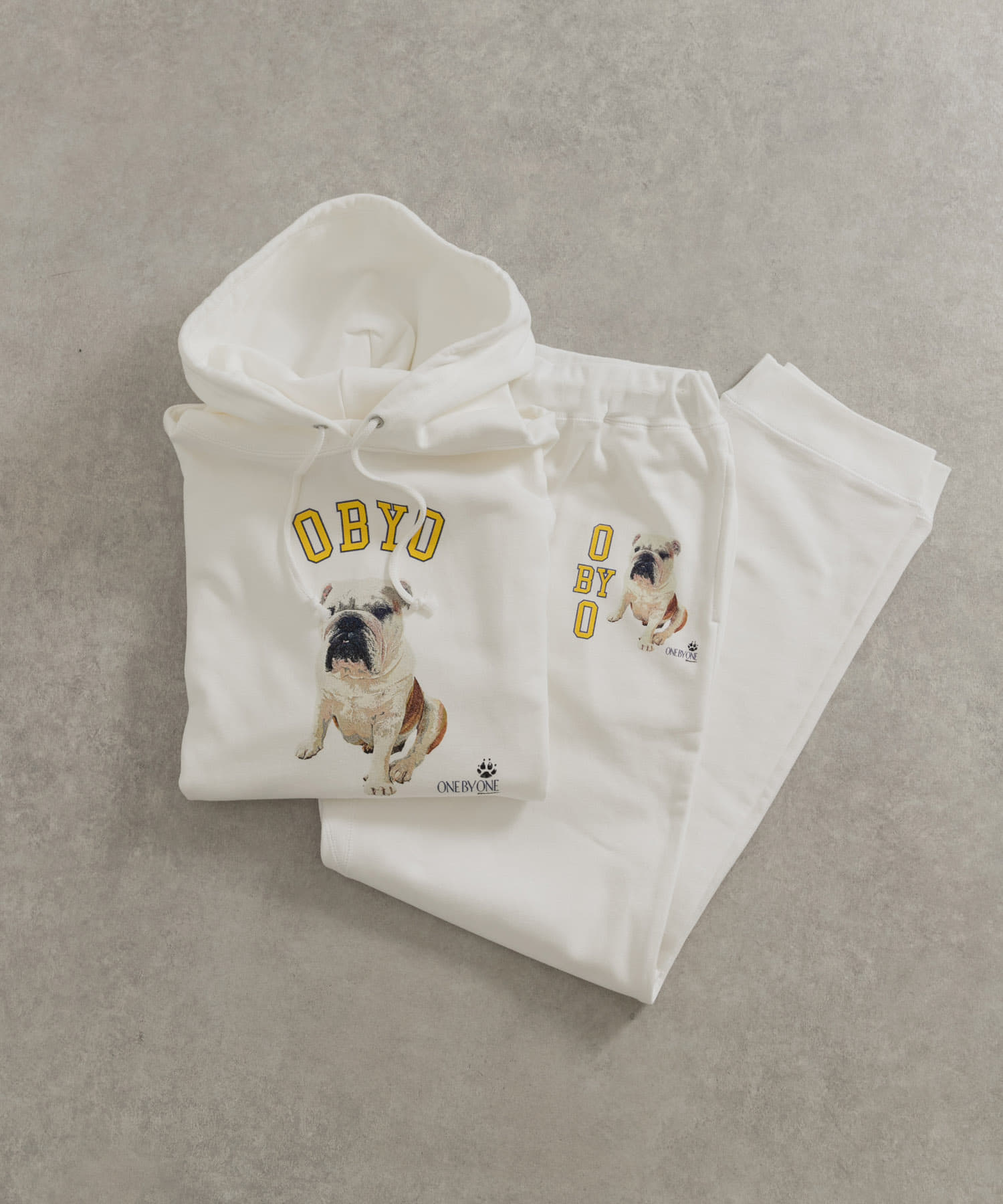 77circa　o by o-college HOODY white4 M