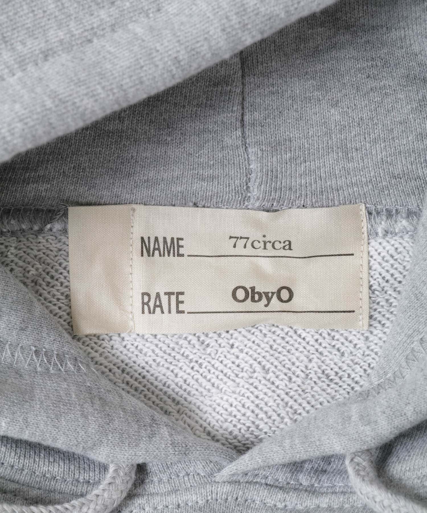 77circa　o by o-college HOODY gray4 M