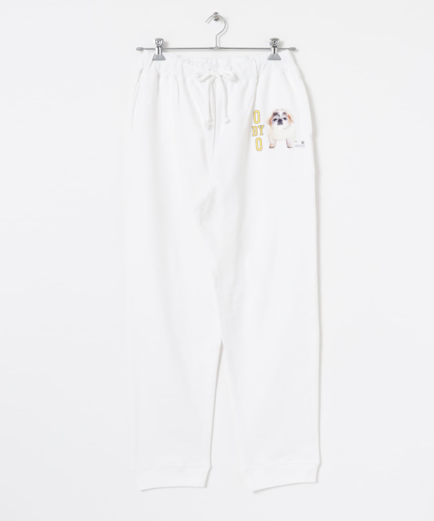 77circa　o by o-college sweat pants white2 M