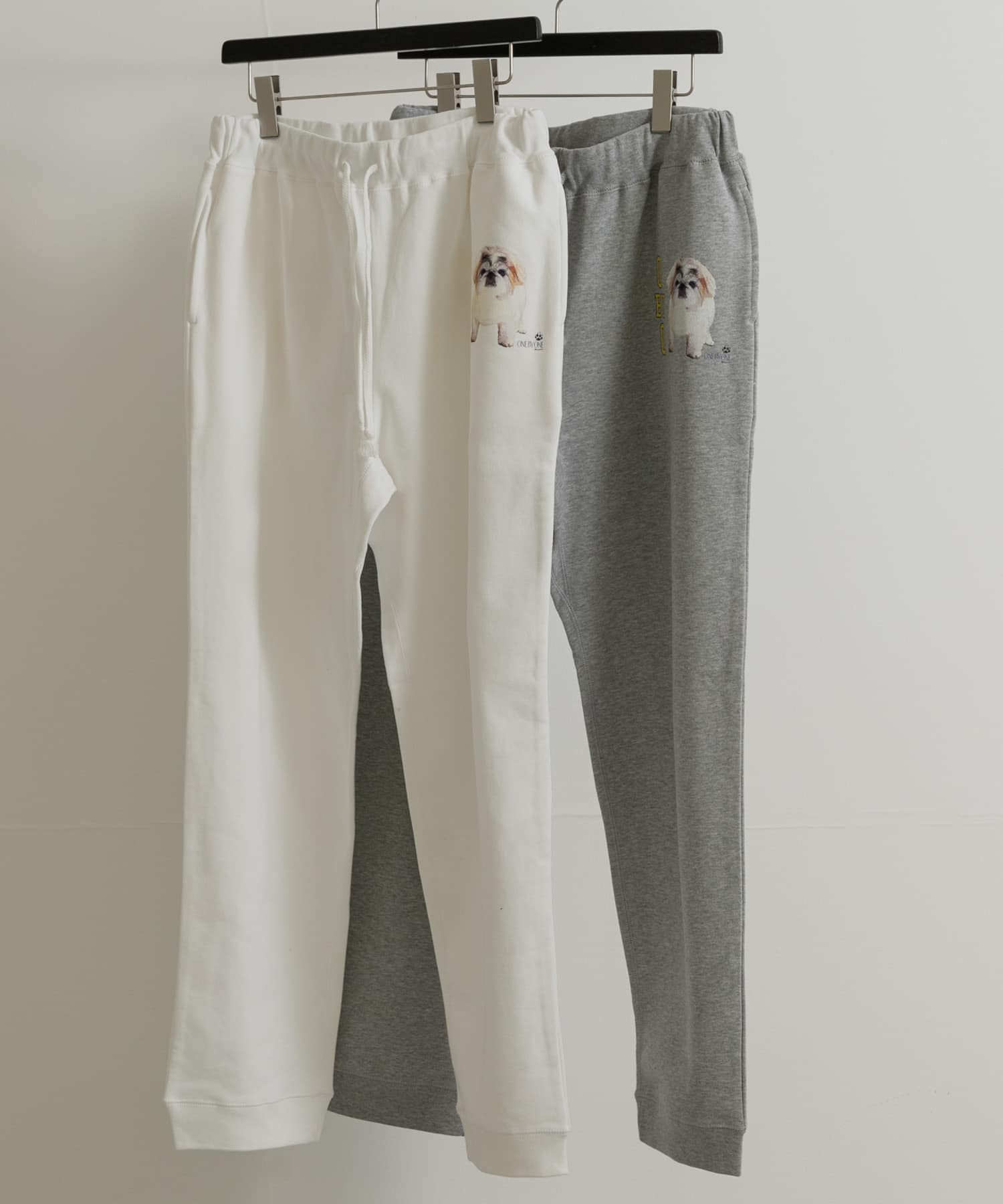 77circa　o by o-college sweat pants white2 M