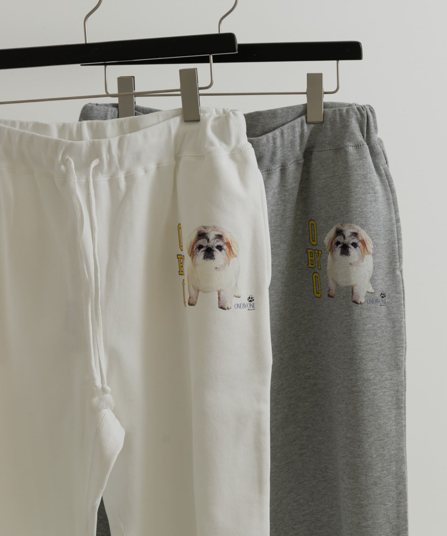 77circa　o by o-college sweat pants white2 M