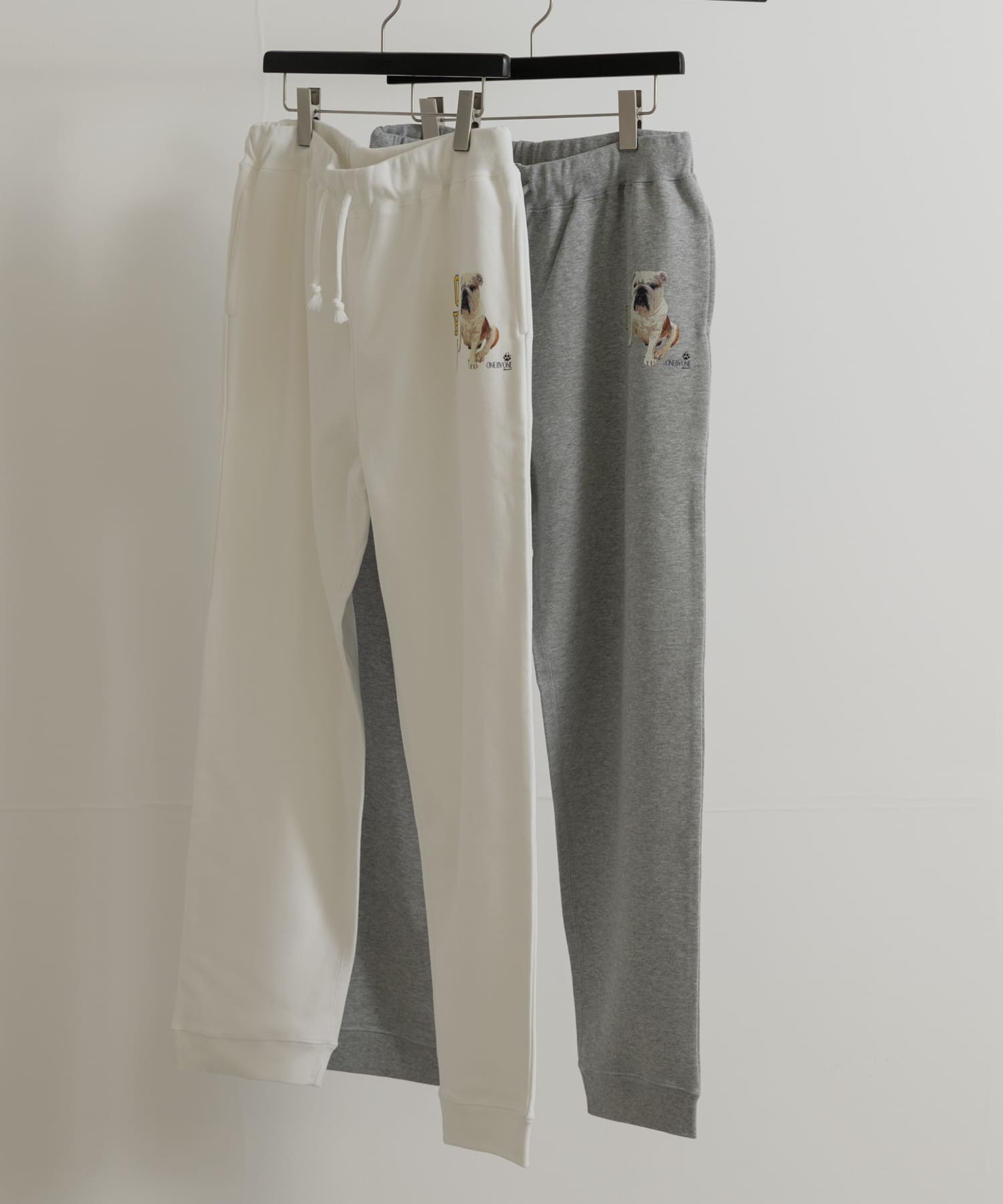 77circa　o by o-college sweat pants white4 M
