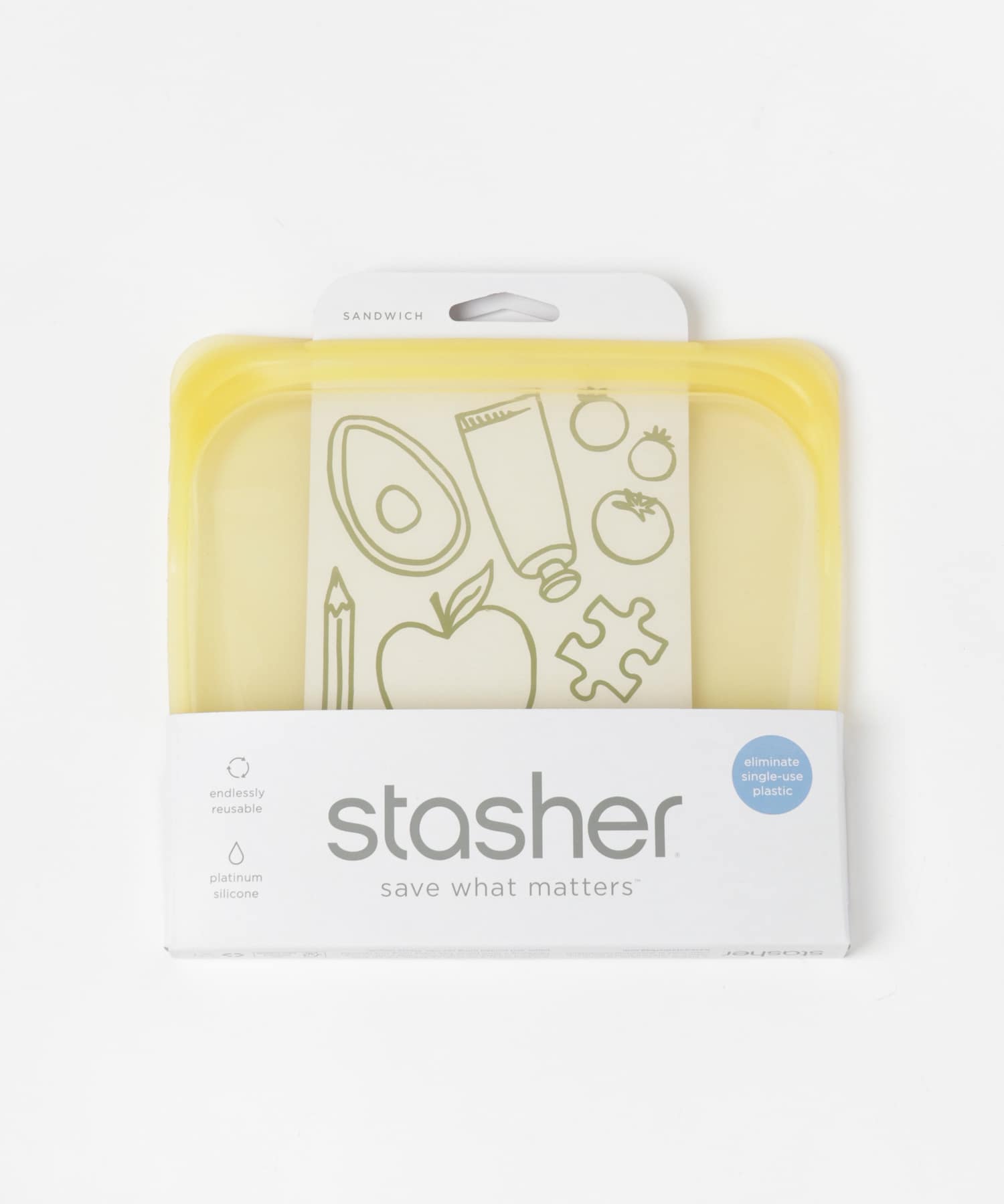 stasher　Silicone bag　sandwich