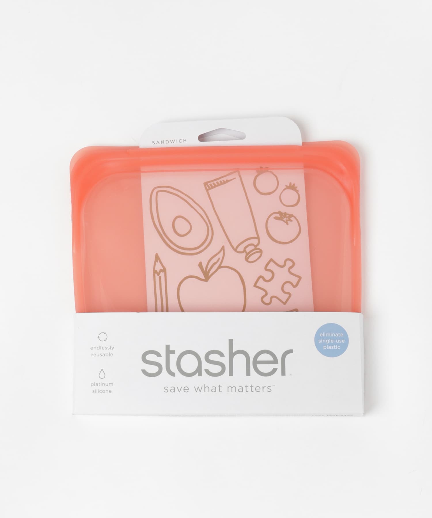 stasher　Silicone bag　sandwich