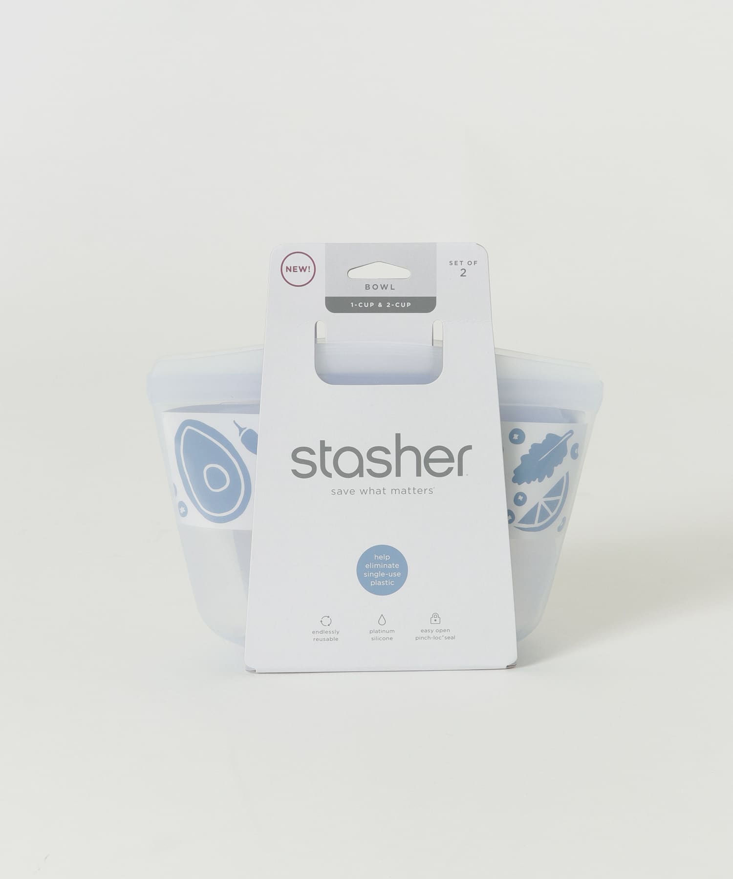 stasher　ボウルセットS/SS clear FREE