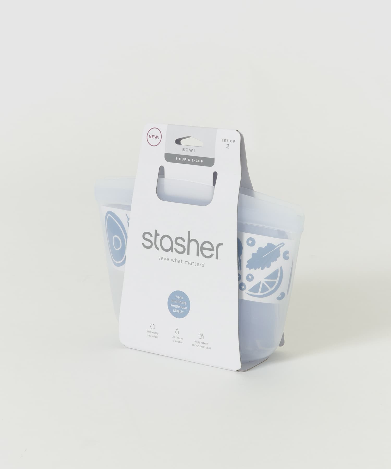 stasher　ボウルセットS/SS clear FREE