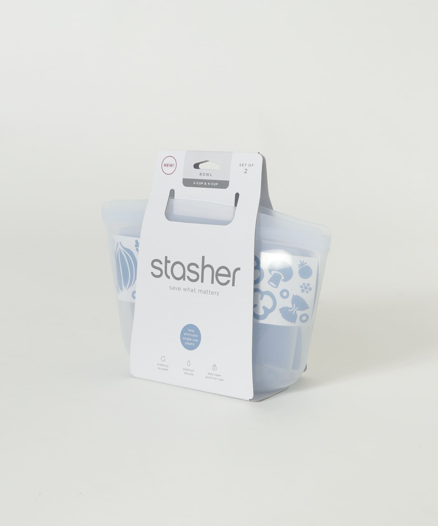 stasher　ボウルセットS/M clear FREE