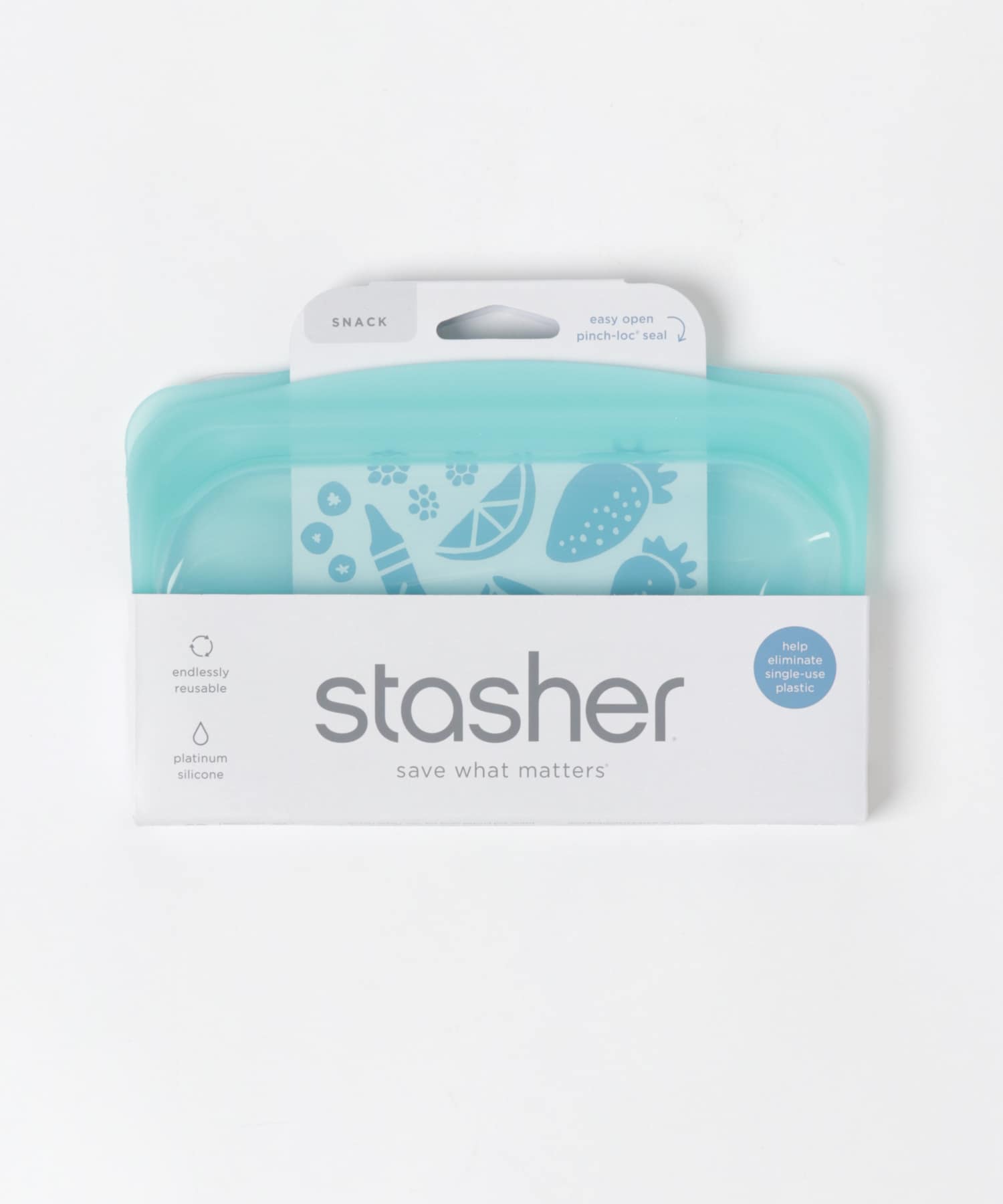 stasher　Silicone bag EZ snacks