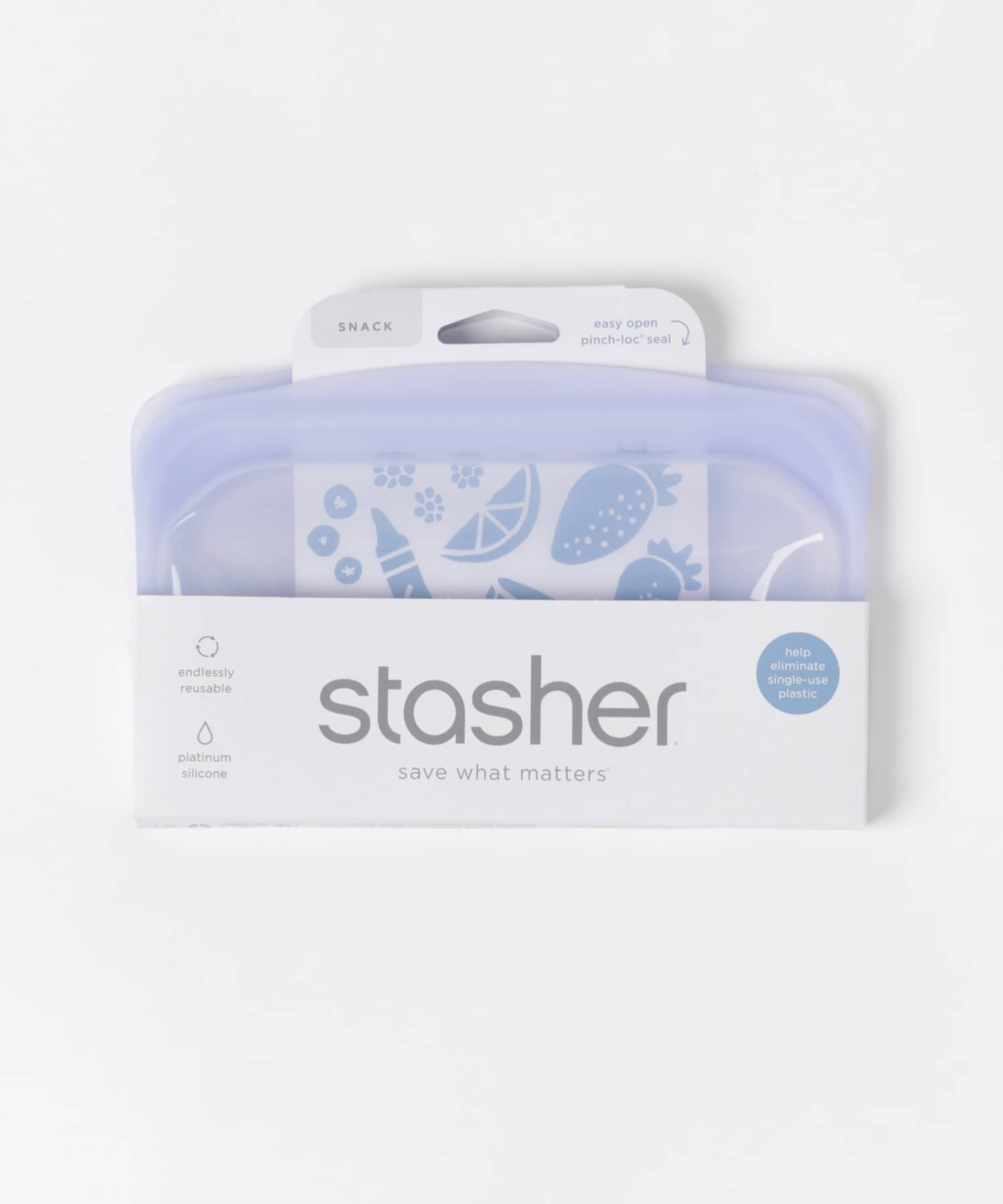 stasher　Silicone bag EZ snacks