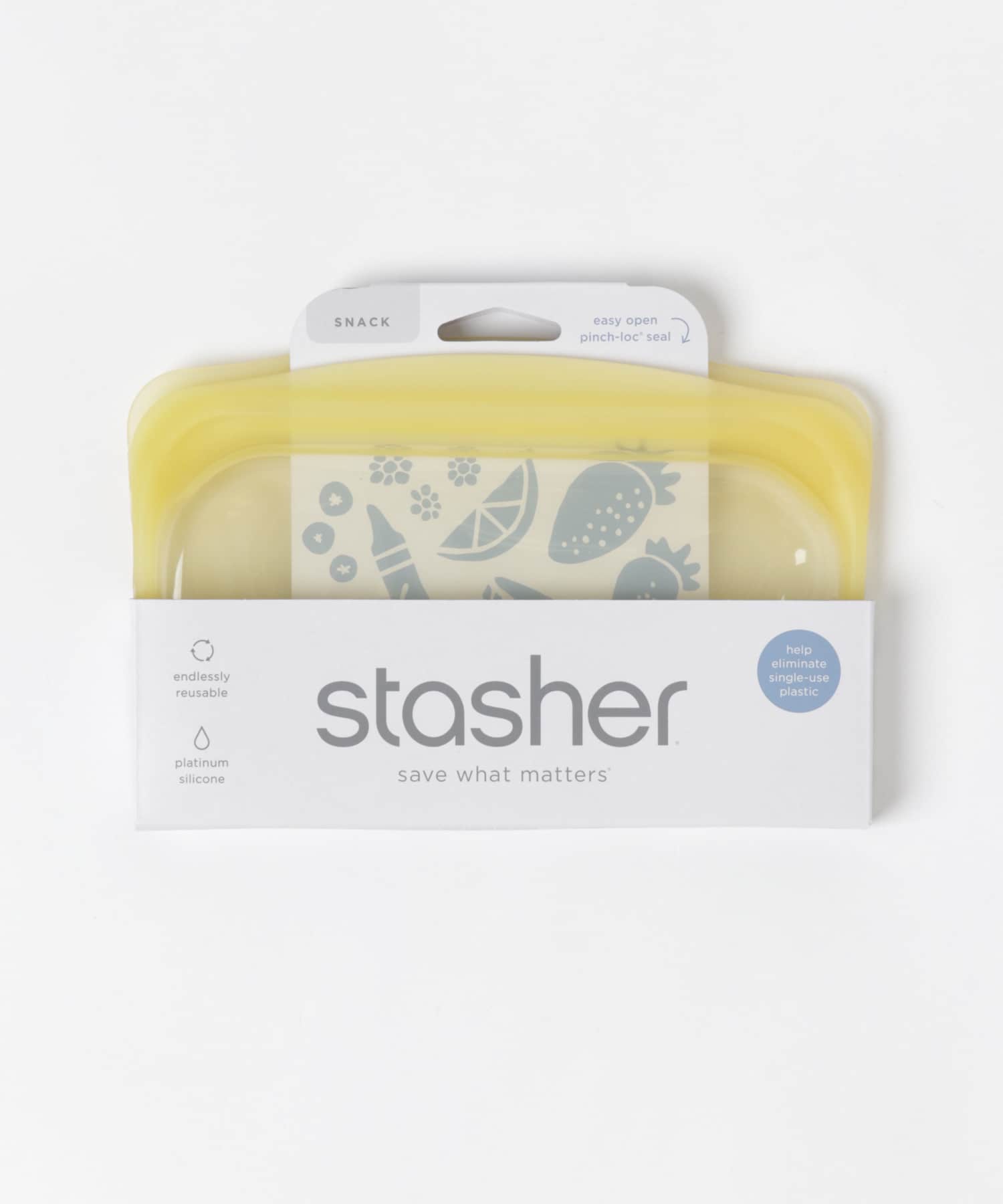 stasher　Silicone bag EZ snacks