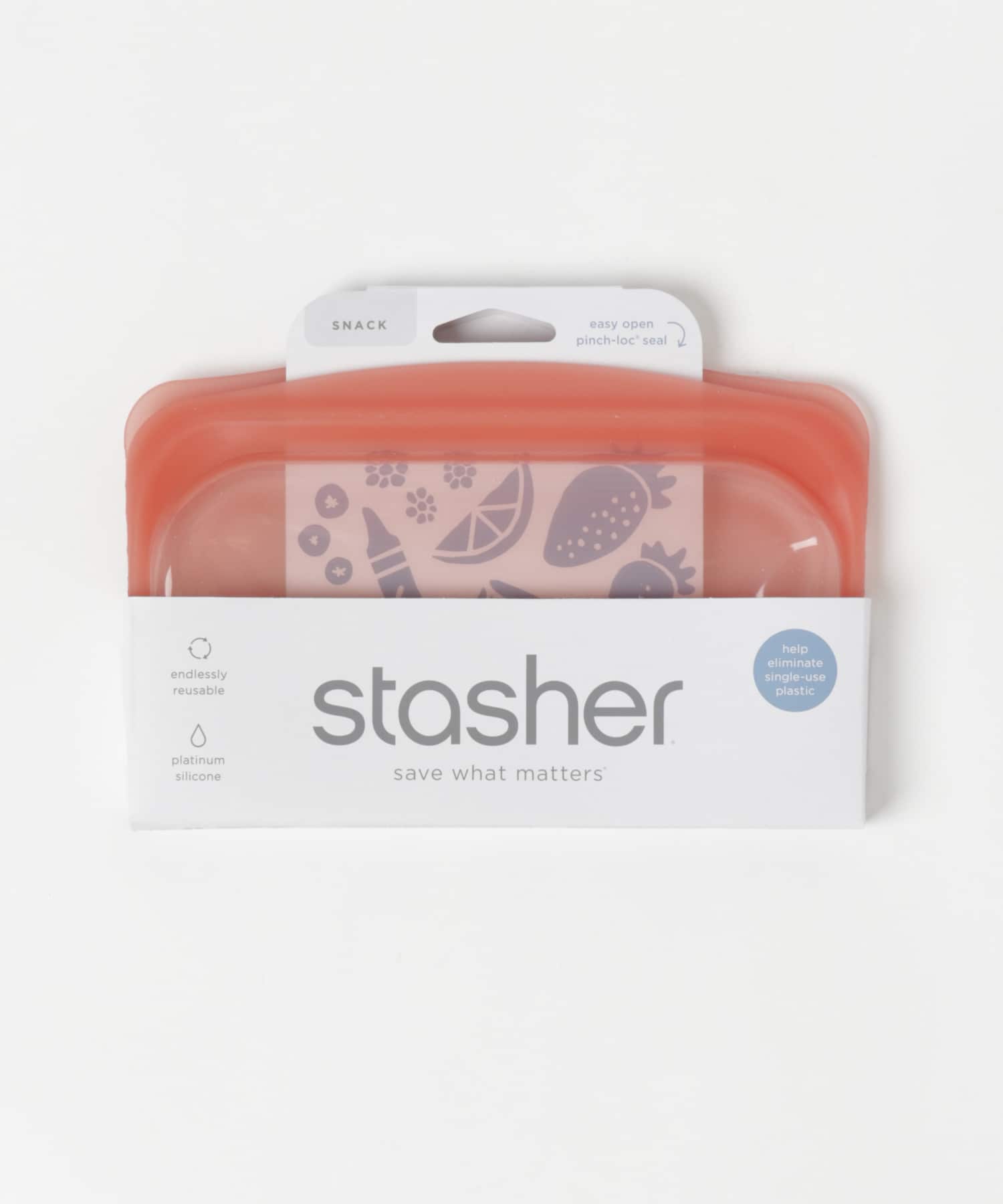stasher　Silicone bag EZ snacks