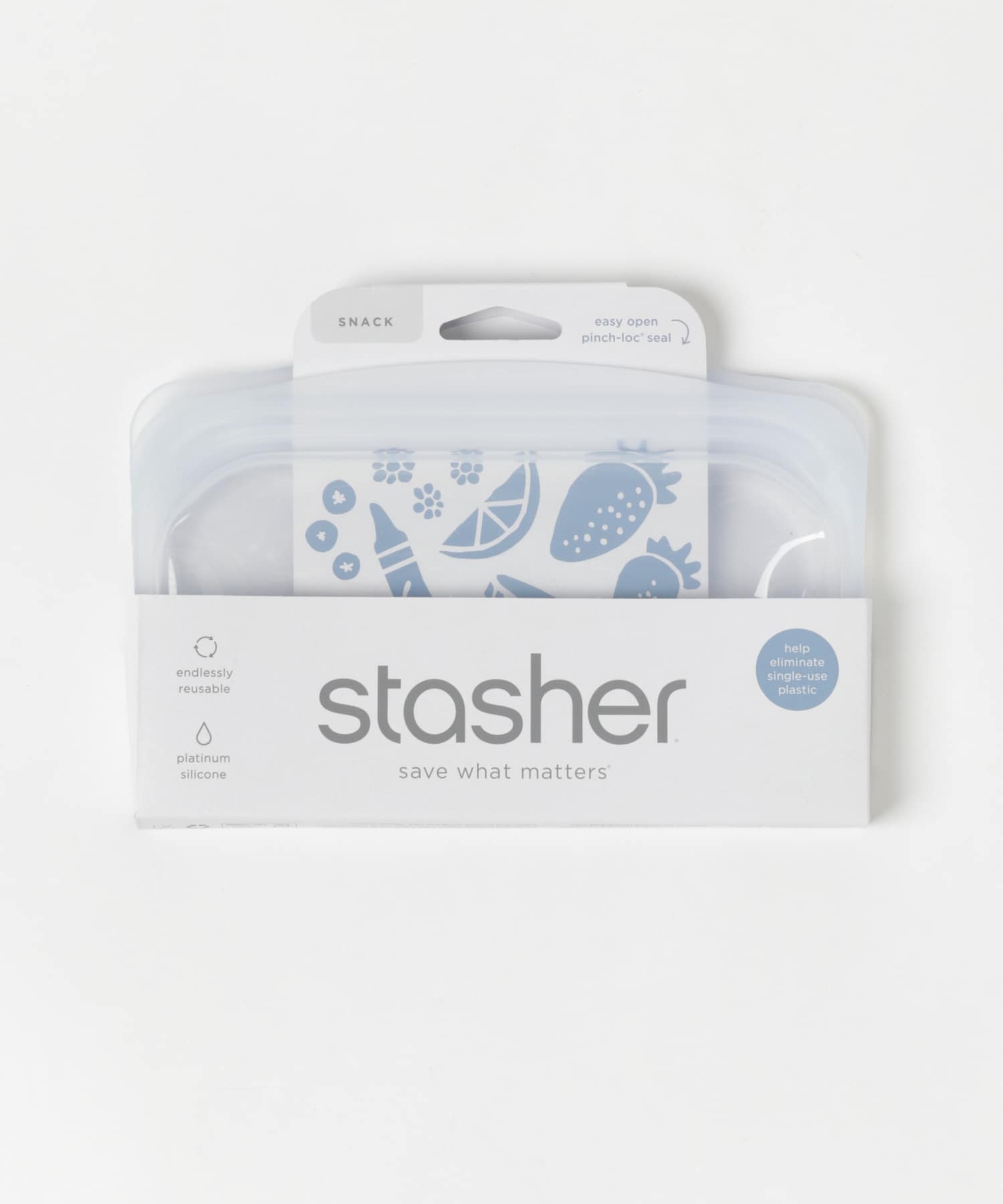 stasher　Silicone bag EZ snacks