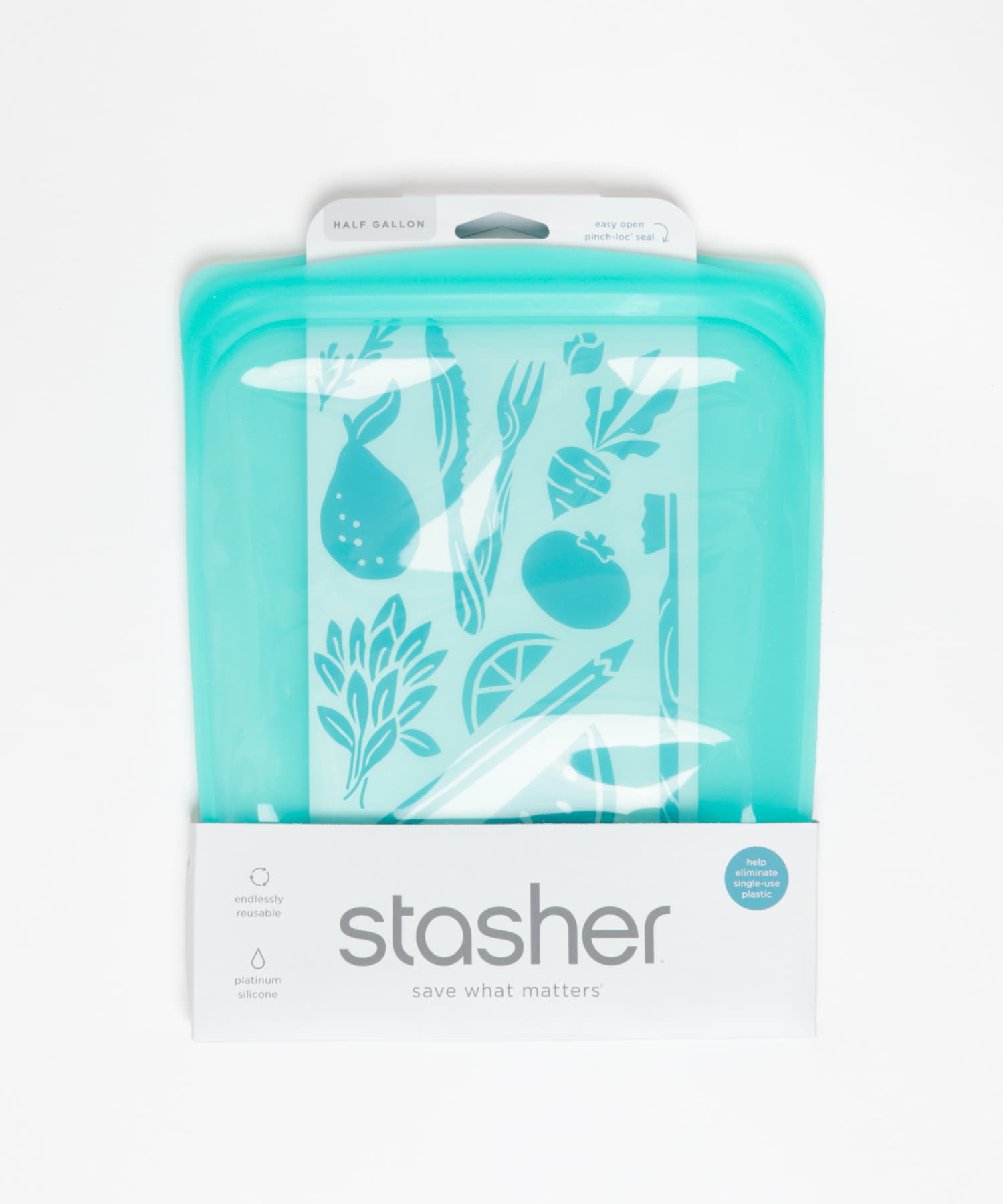 stasher　Silicone bag EZ h gallon