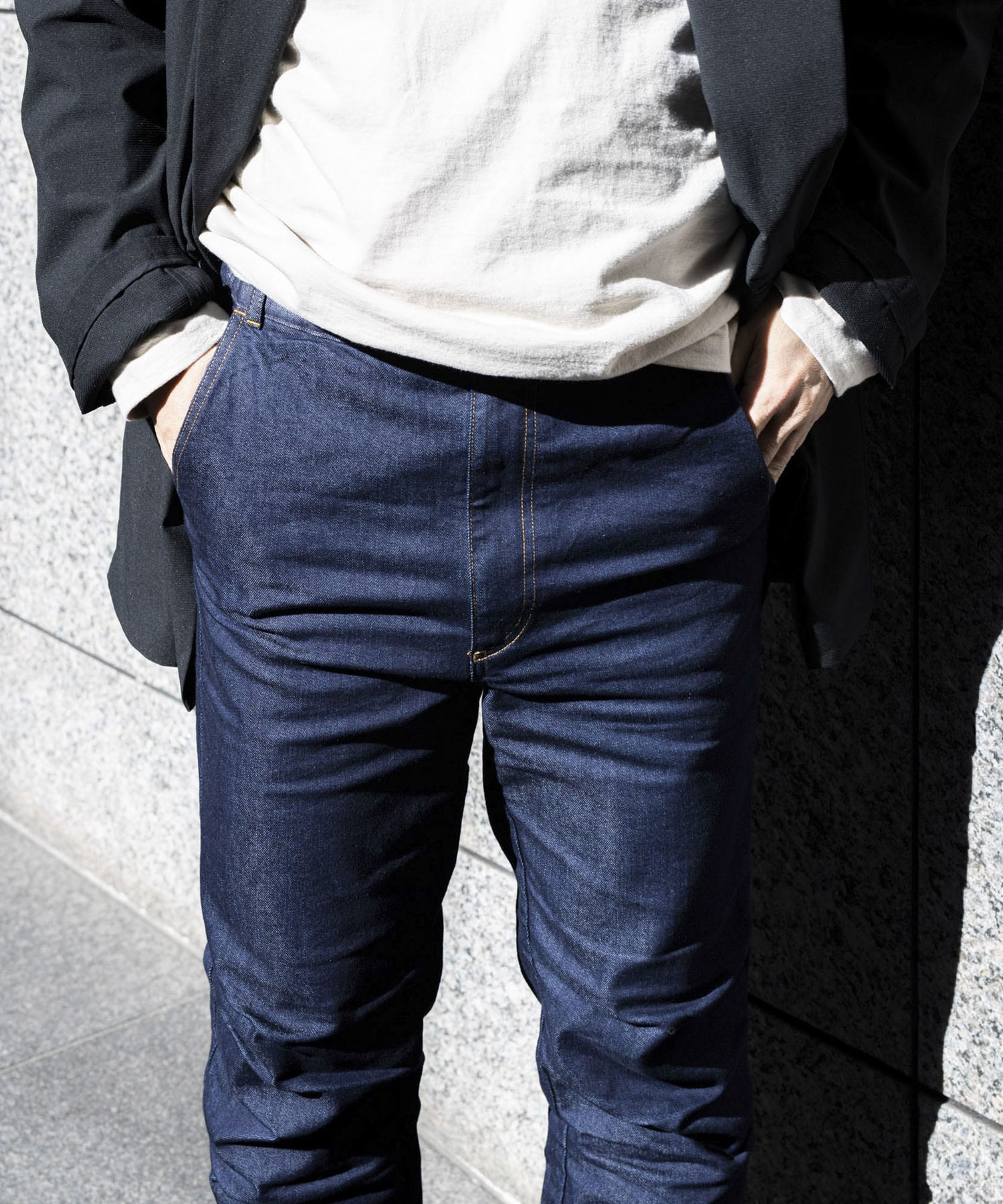 ザ グッドランド マーケット　any+easy denim pants D.blue XS