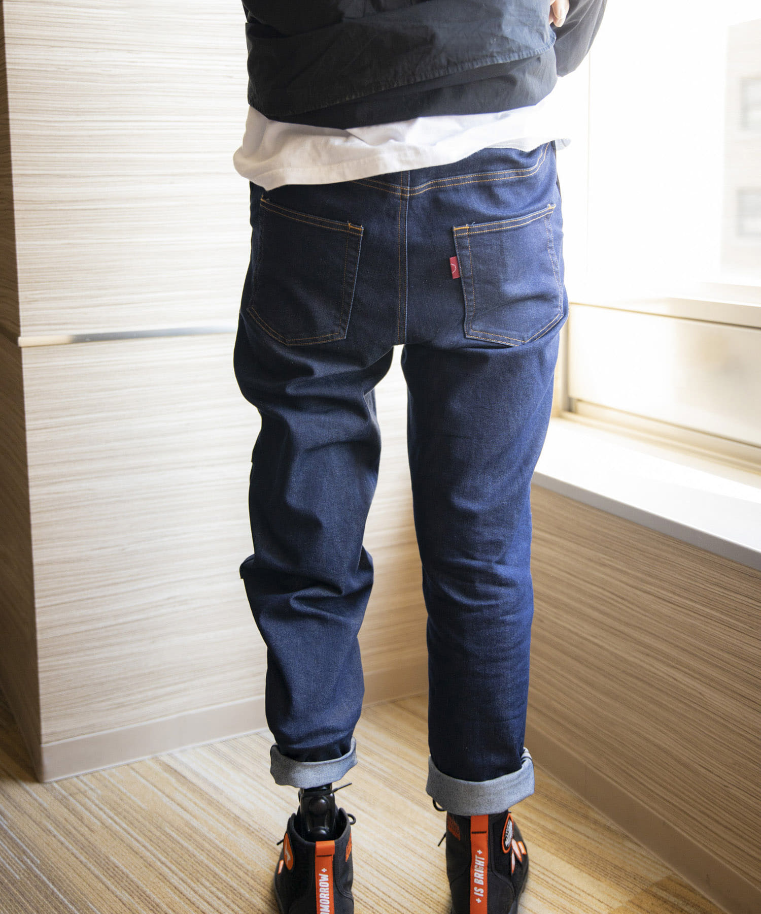 ザ グッドランド マーケット　any+easy denim pants D.blue S