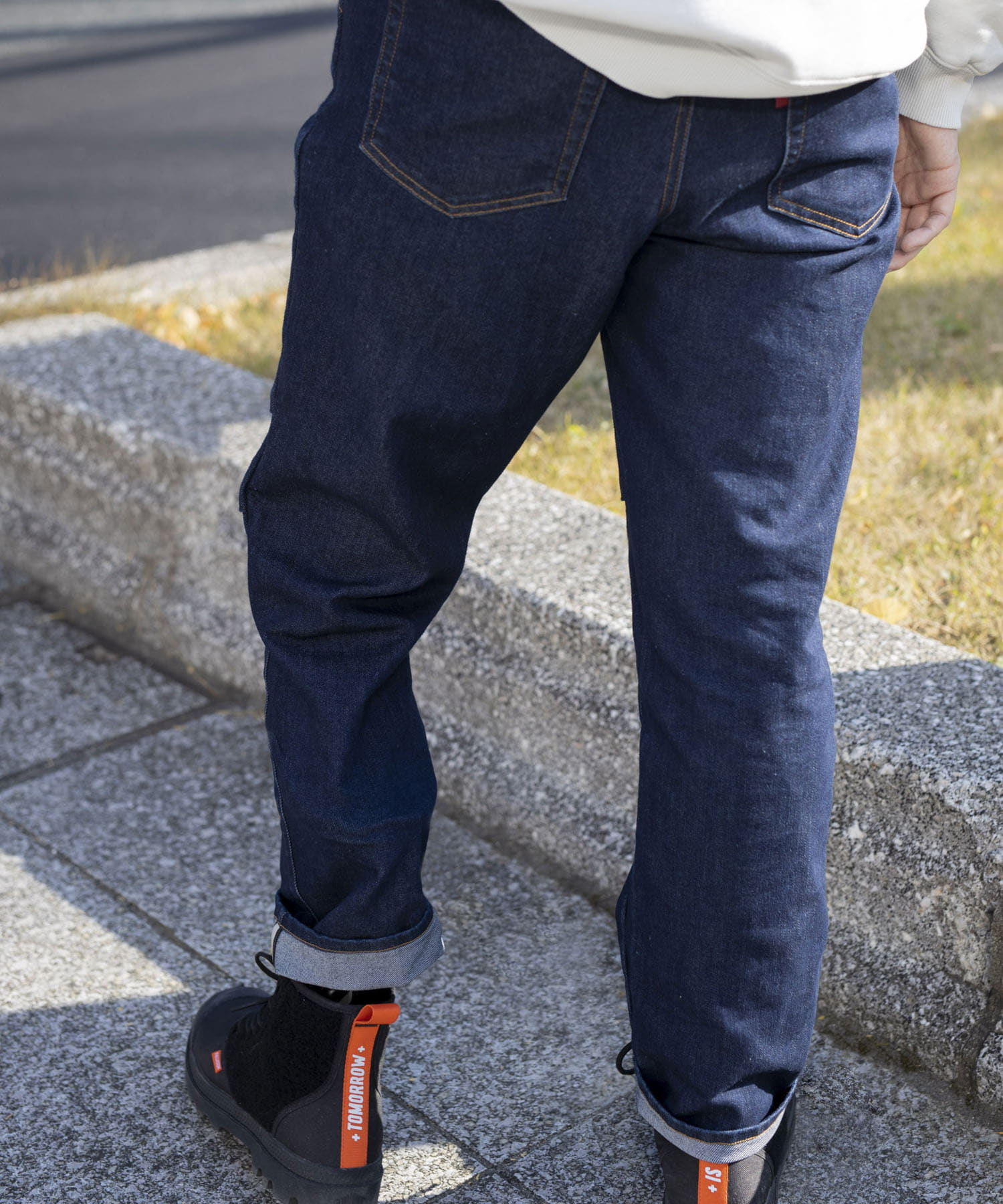 ザ グッドランド マーケット　any+easy denim pants D.blue S