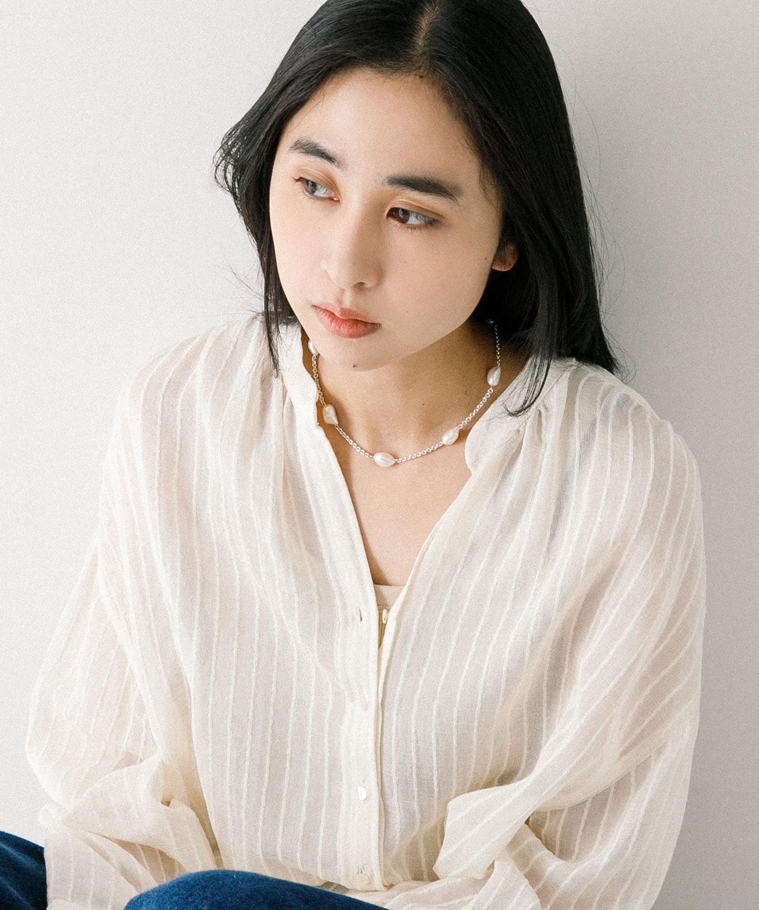 PLOW　Pearl Necklace Pearl SV -