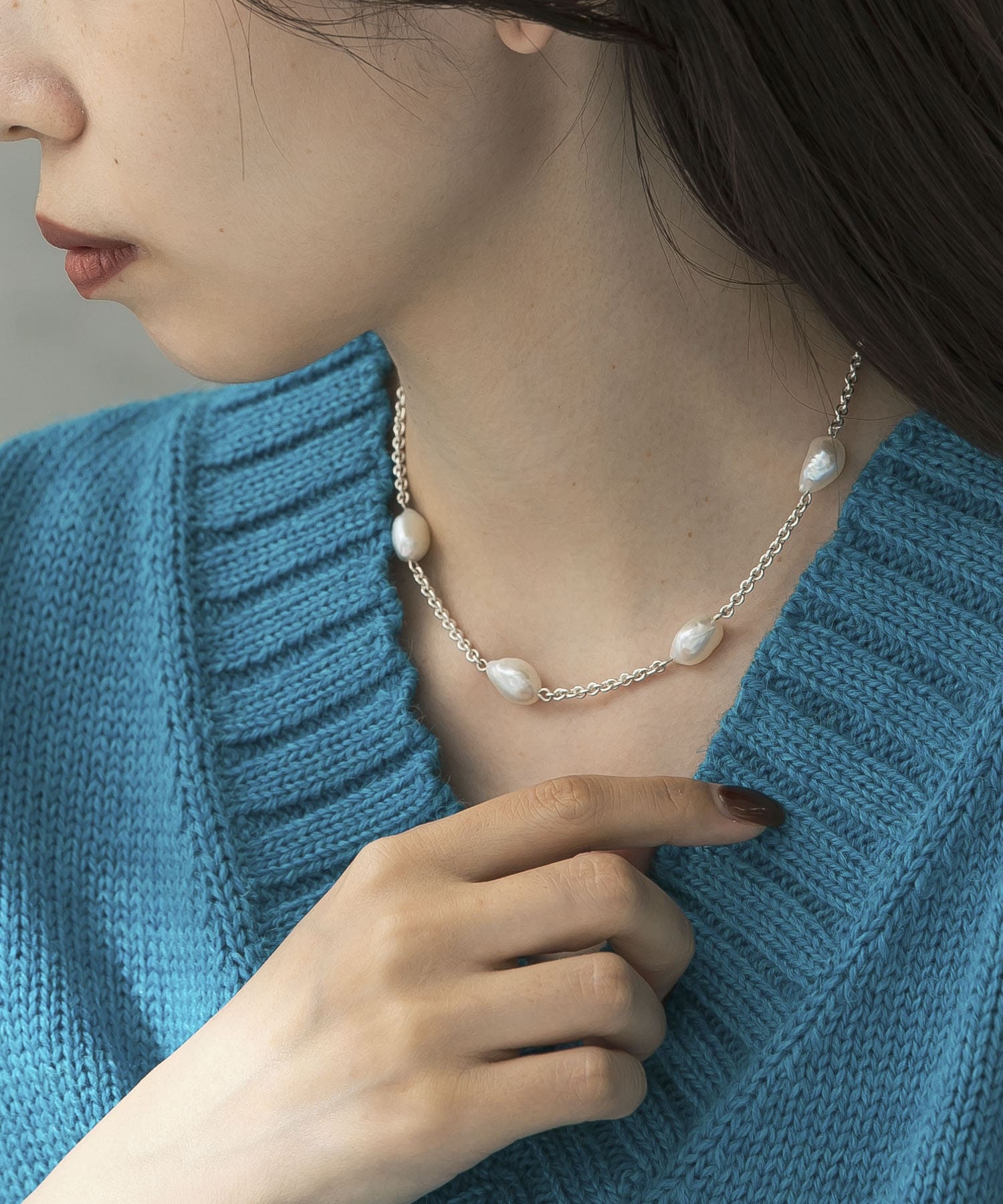 PLOW　Pearl Necklace Pearl SV -