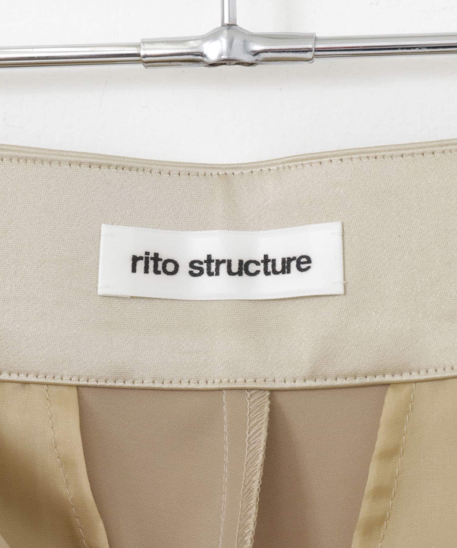 rito structure　SATIN PANTS BEIGE 0