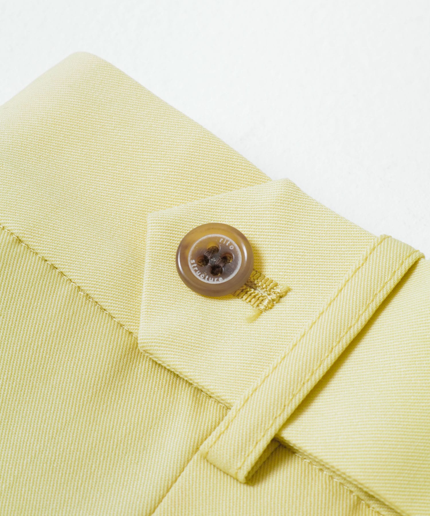 rito structure　Summer Wool  Tapered Pants YEL 1