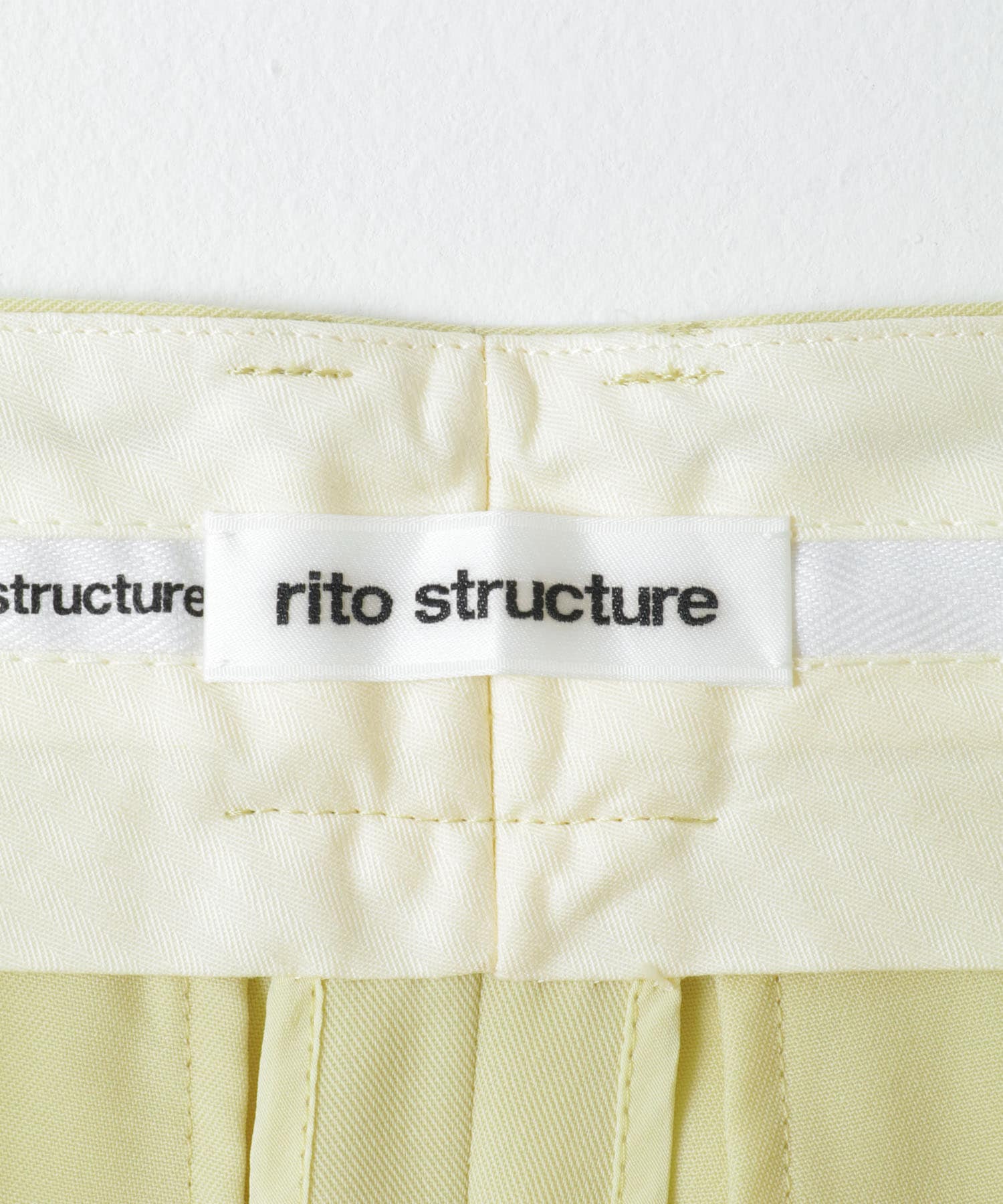 rito structure　Summer Wool  Tapered Pants YEL 1
