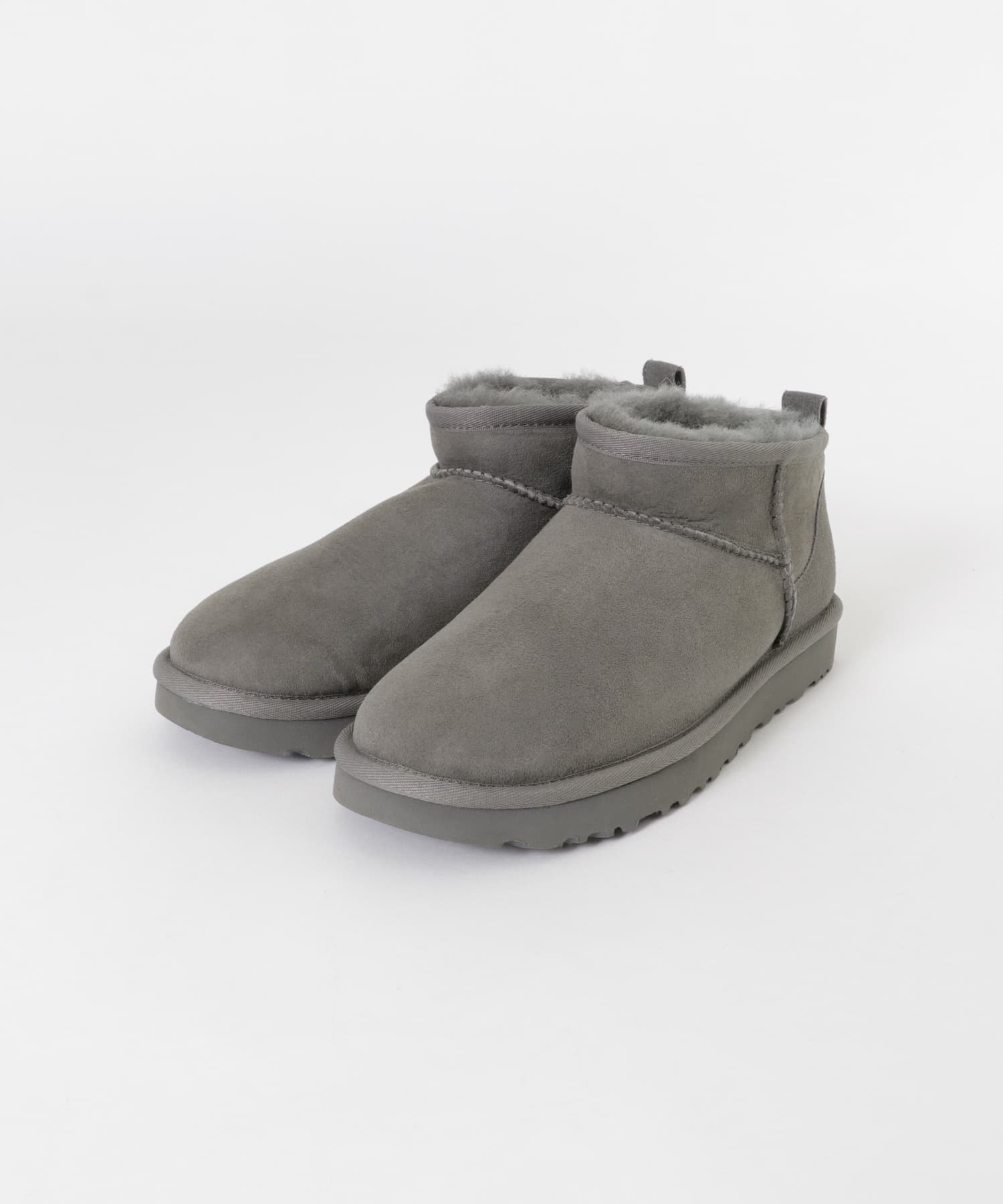 UGG W CLASSIC ULTRA MINI グレー 6 UGG WOMEN CLASSIC ULTRA MINI GRAY アグ ムートンブーツ