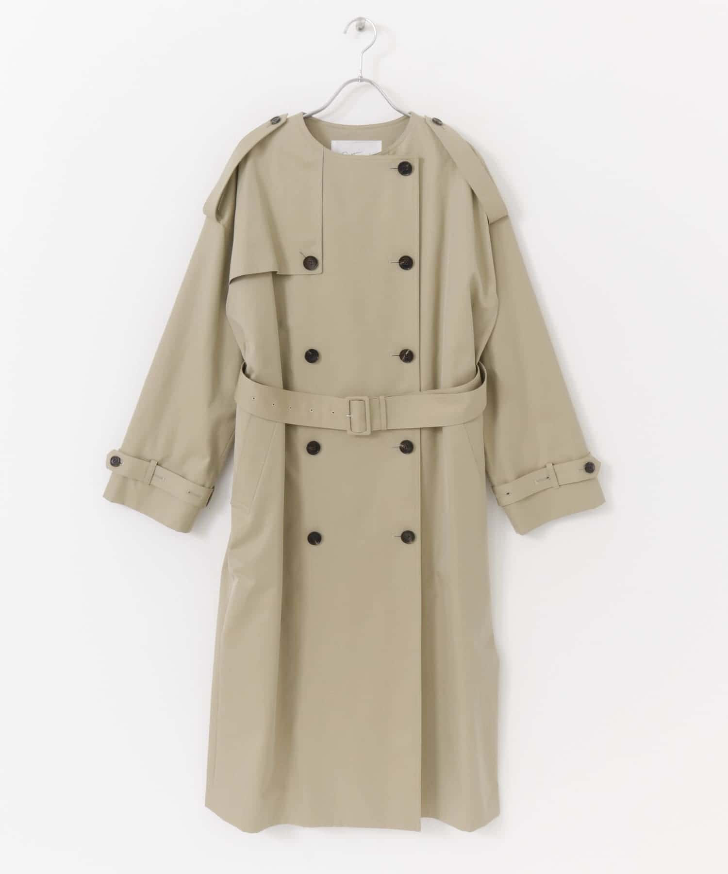 Dessin de Mode　ラウンドカラートレンチコート BEIGE 1