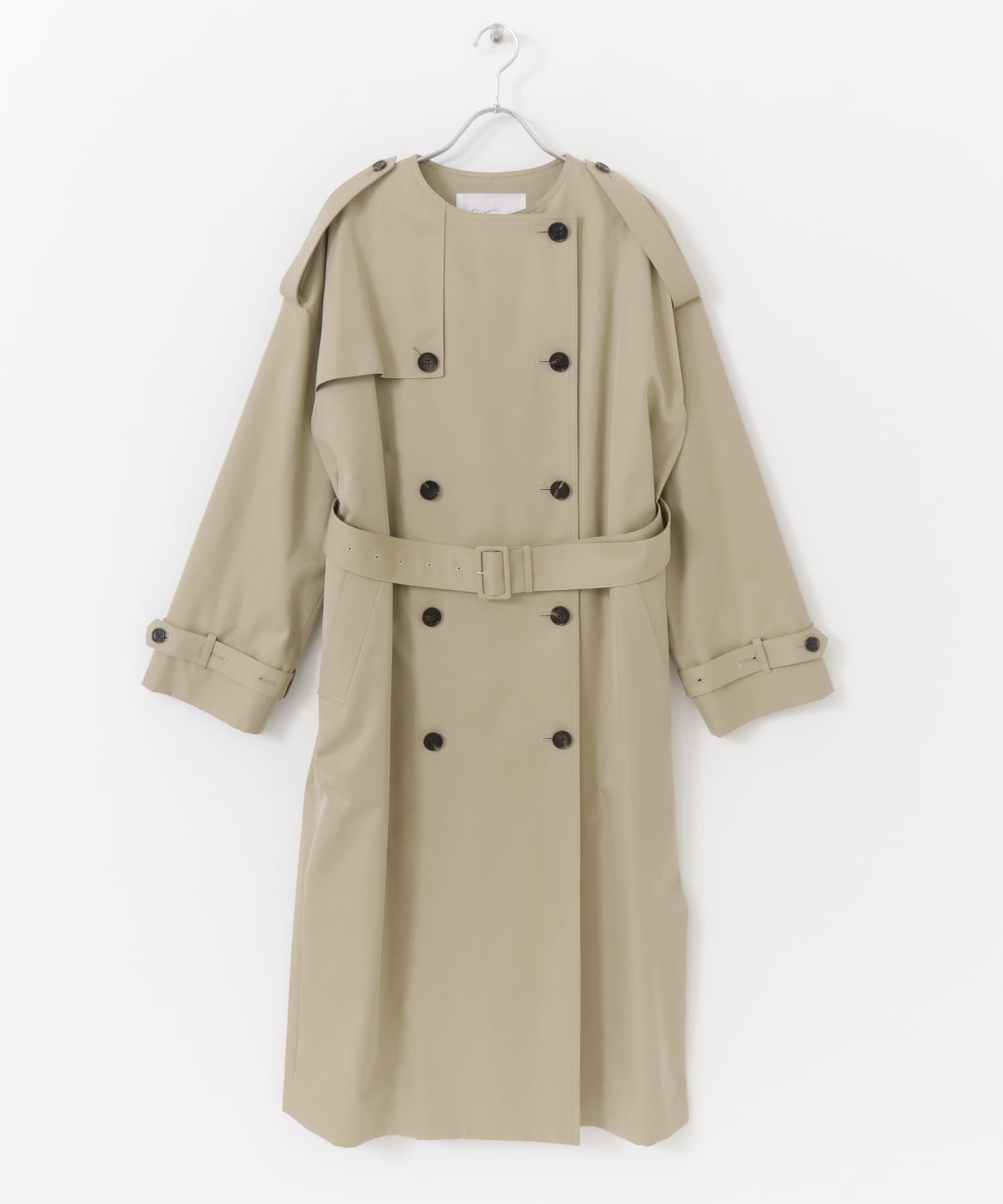 Dessin de Mode　ラウンドカラートレンチコート BEIGE 1