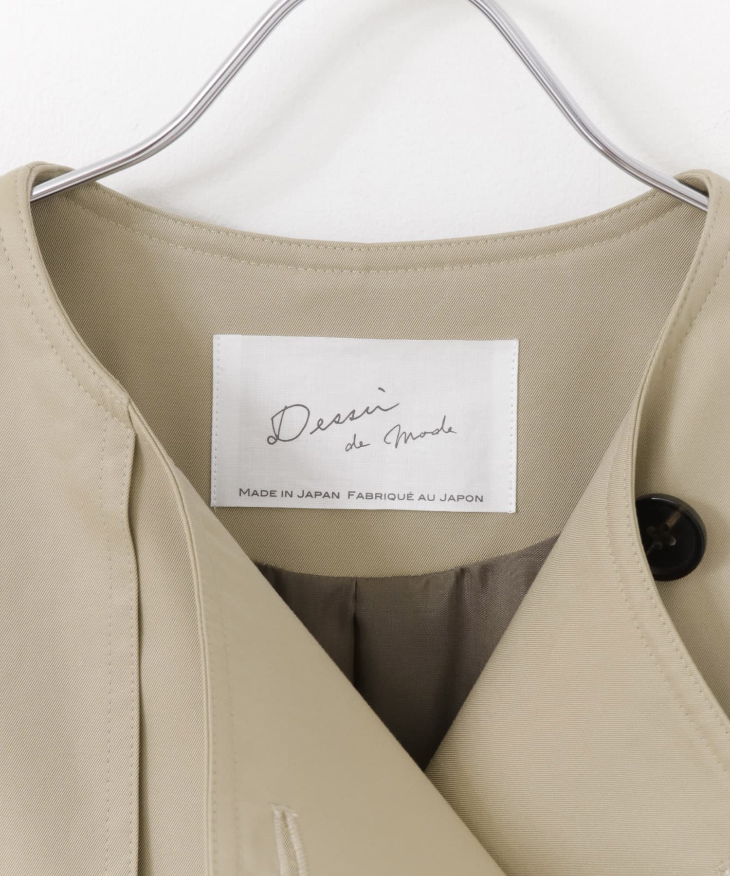 Dessin de Mode　ラウンドカラートレンチコート BEIGE 1