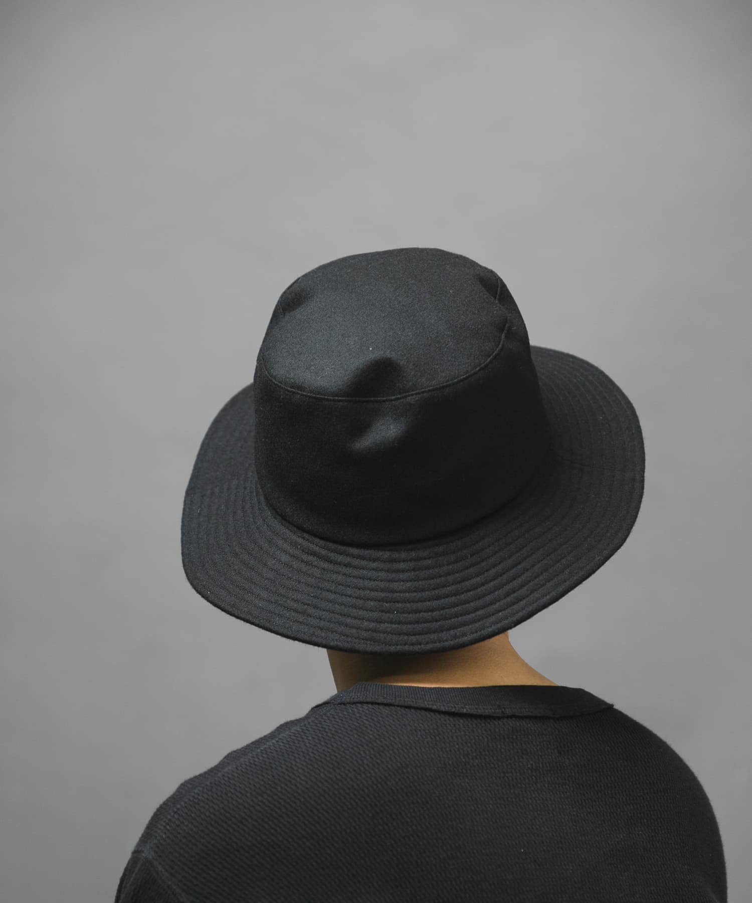 『別注』KIJIMA TAKAYUKI×URBAN RESEARCH　ウールフランネルハット 01 BLACK 2