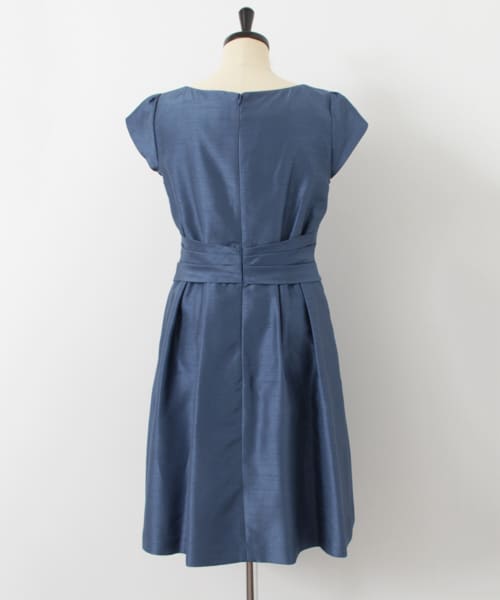 COUTURE MAISON　ウエストクロスワンピース ネイビー 38