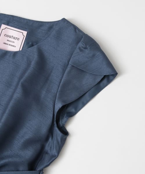 アーバンリサーチ COUTURE MAISON クチュールメゾン ワンピース COUTURE MAISON ウエストクロスワンピース(38 ネイビー): ドレス