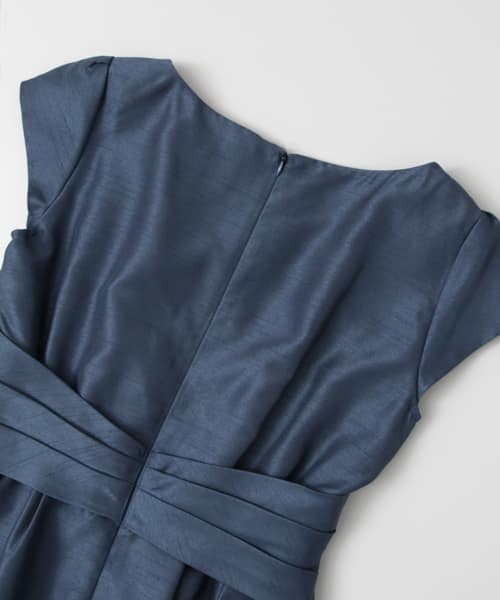 COUTURE MAISON　ウエストクロスワンピース ネイビー TALL