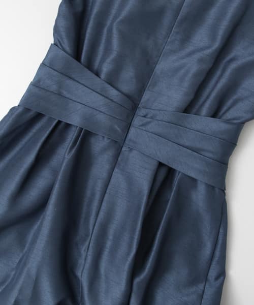 COUTURE MAISON　ウエストクロスワンピース ネイビー TALL
