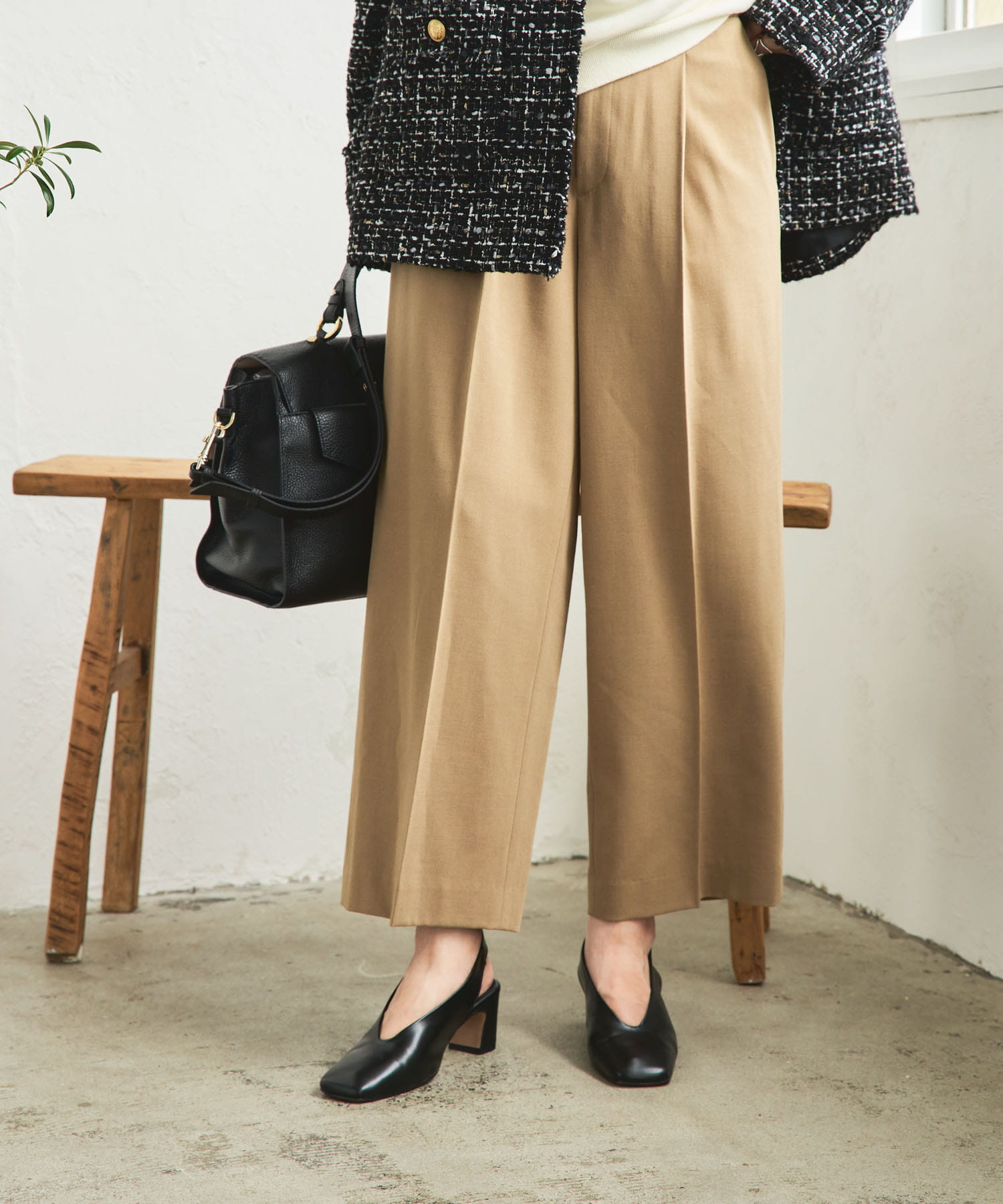 『別注』『MADE IN JAPAN』 MILLIWM×URBAN RESEARCH　ヒールパンプス BLACK 36