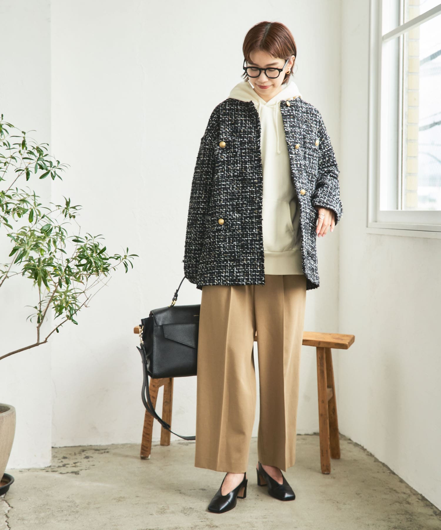 『別注』『MADE IN JAPAN』 MILLIWM×URBAN RESEARCH　ヒールパンプス BLACK 36