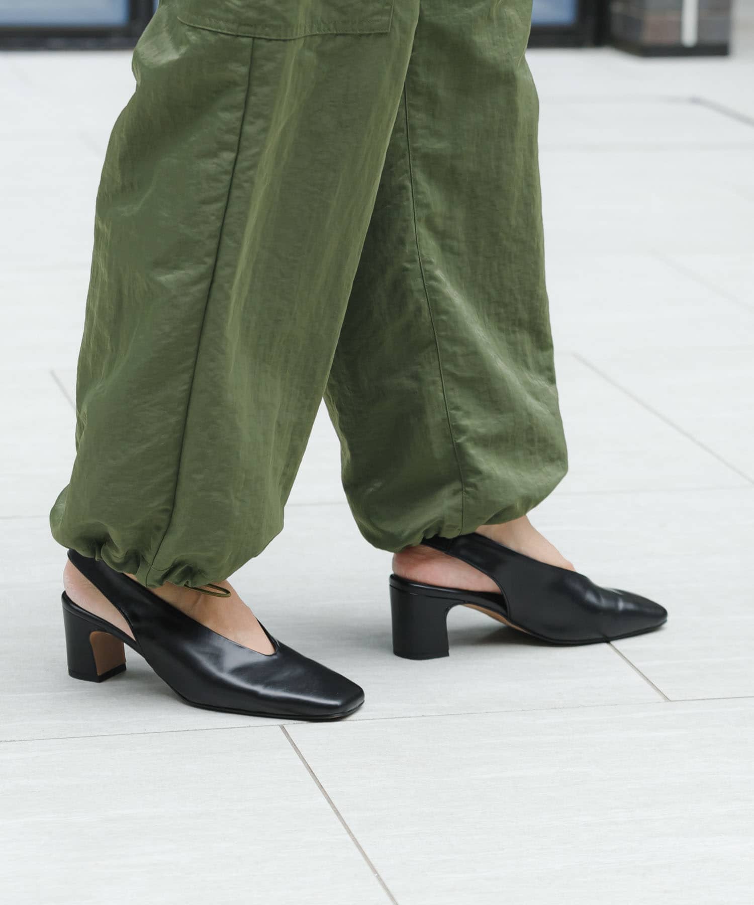 『別注』『MADE IN JAPAN』 MILLIWM×URBAN RESEARCH　ヒールパンプス BLACK 36
