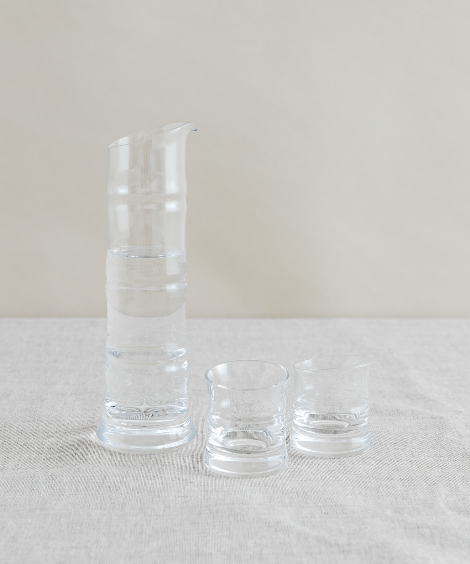 廣田硝子　氷竹酒器揃い
