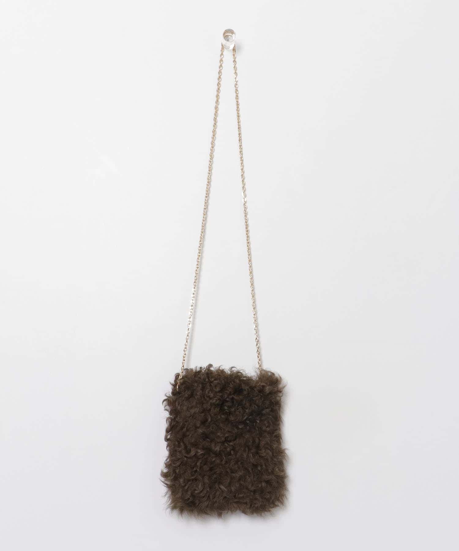 CARUS　AURA FUR BAG BROWN -