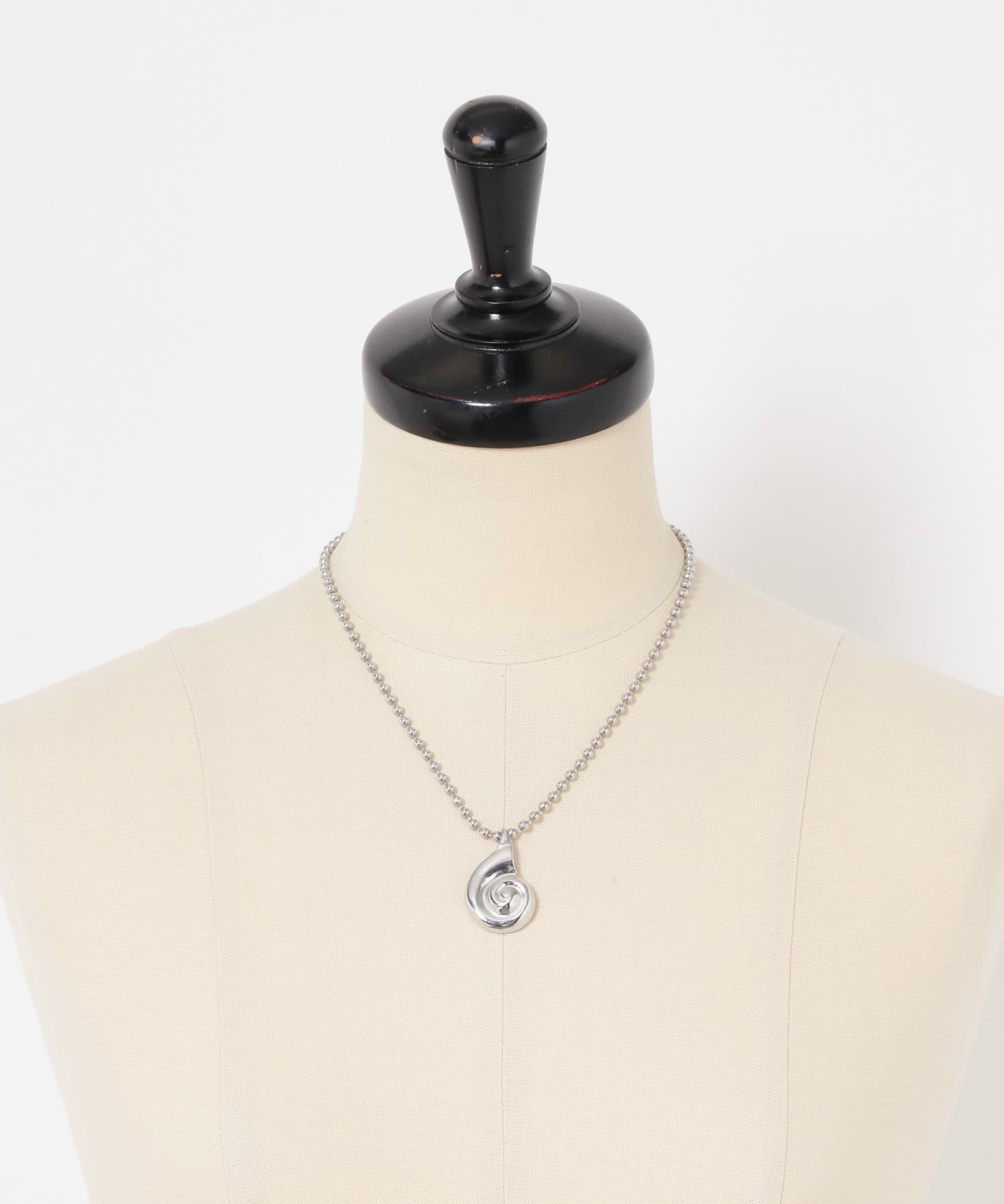 IRIS47　ammonite necklace silver -