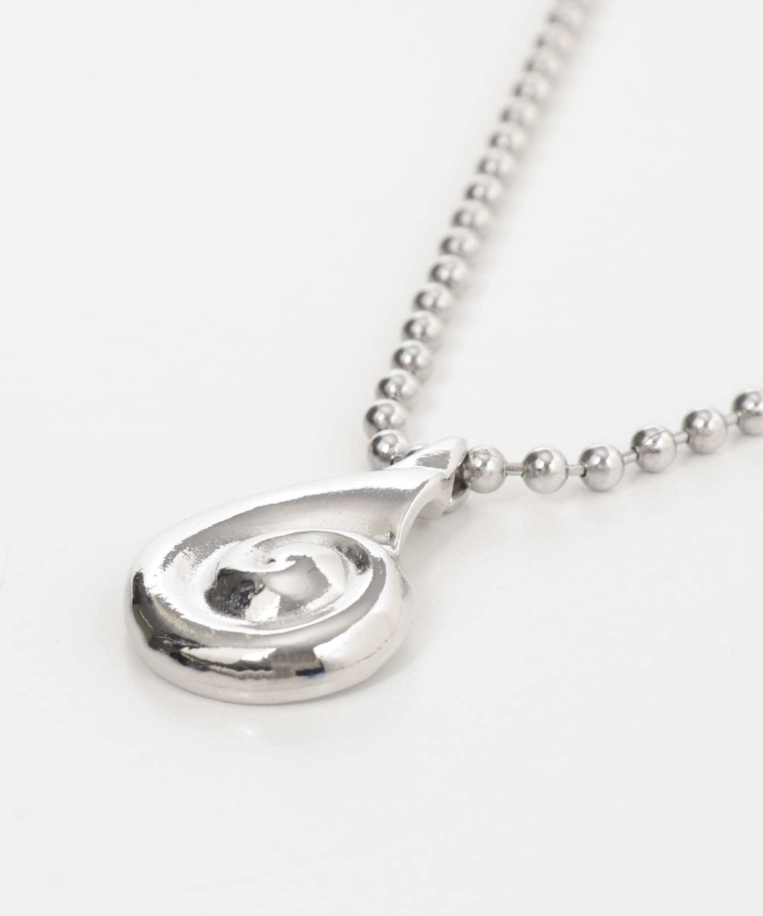 IRIS47　ammonite necklace silver -