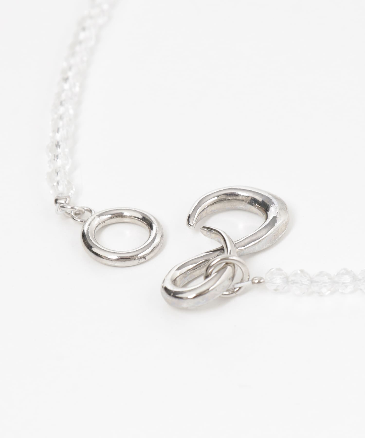 IRIS47　ginger crystal necklace silver -