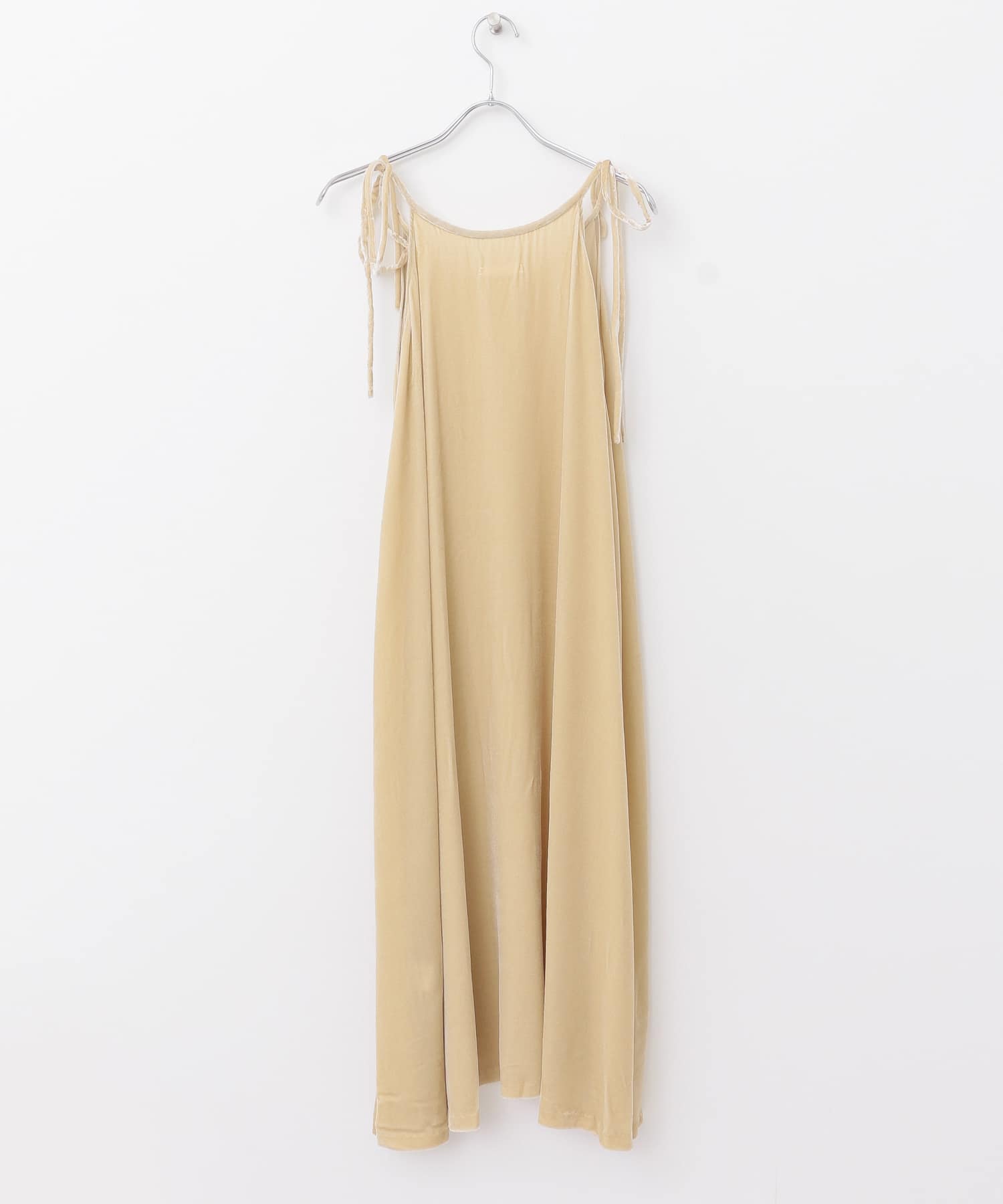 bolsista　CAMISOLE FLARE DRESS BEIGE FREE