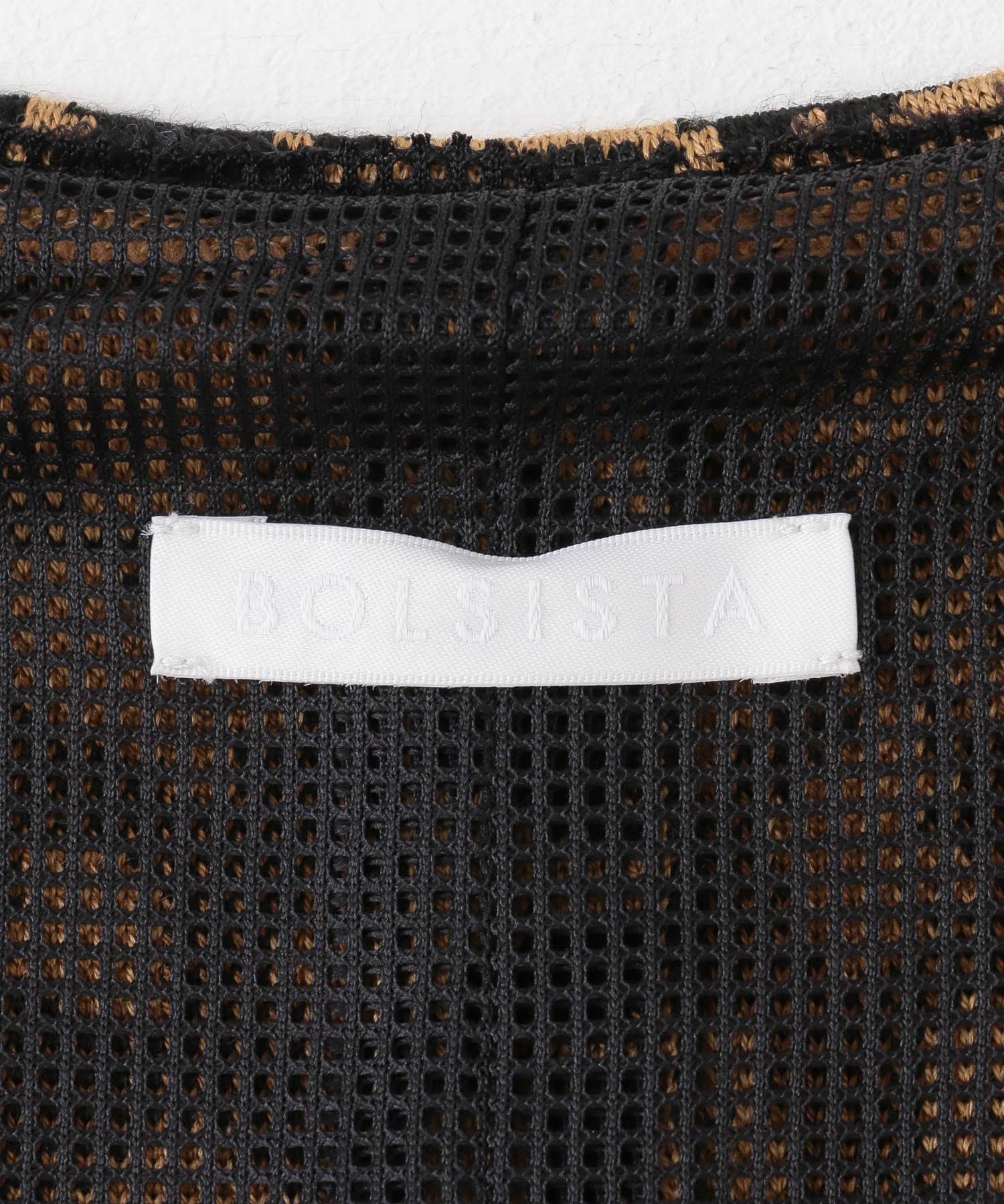 bolsista　KNIT VEST BROWN FREE